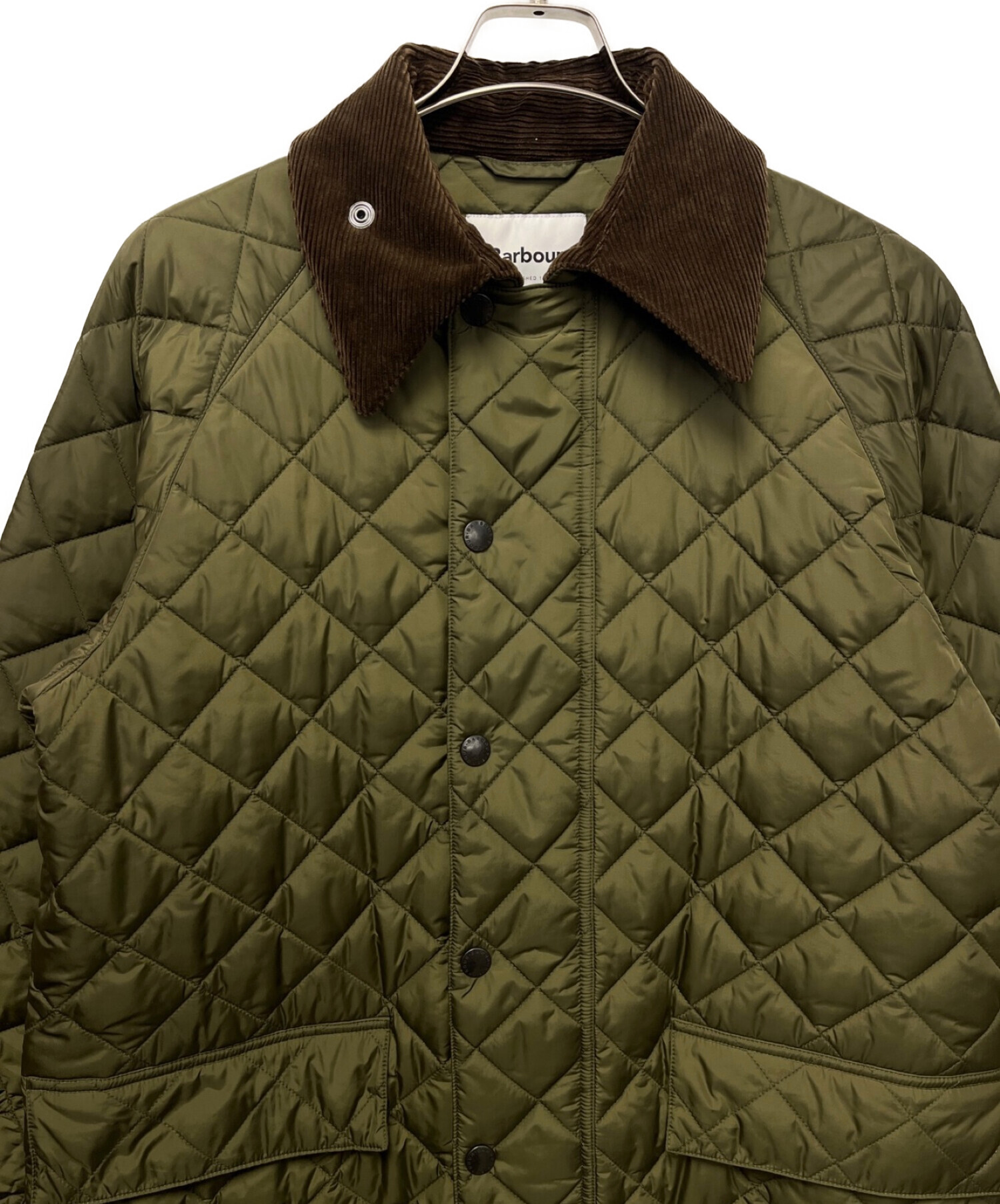Barbour NEW BURGHLEY QUILTキルティングコート 38 中古・古着通販】Barbour (バブアー) NEW BURGHLEY QUILTキルティング
