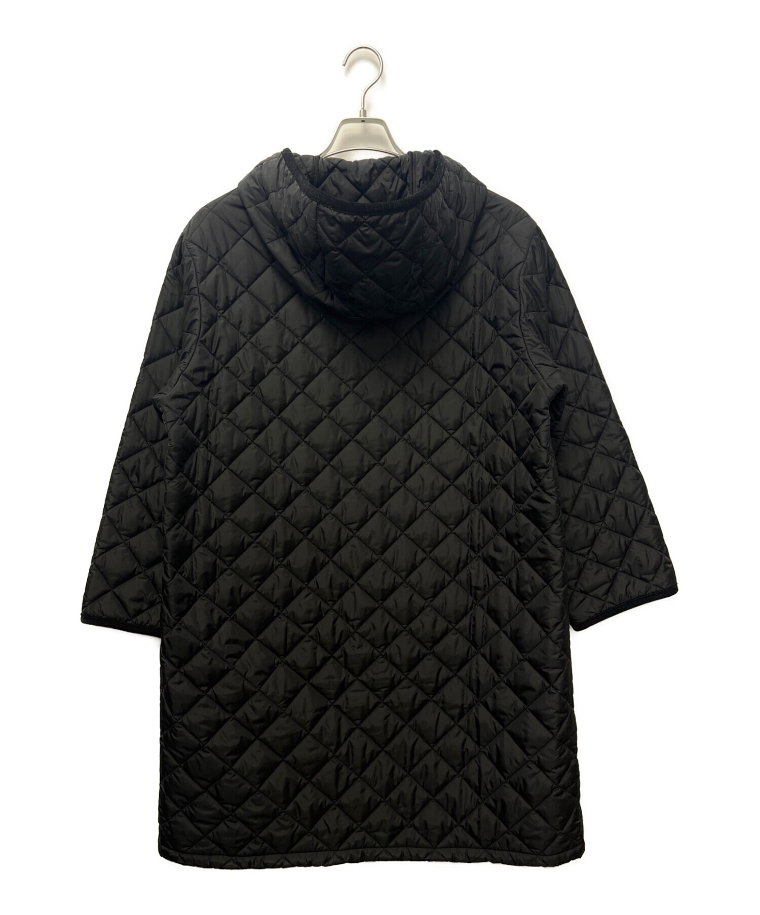 【値下げ】別注 Barbour キルティングコート ブラック 36 中古・古着通販】Barbour (バブアー) キルティングコート ブラック