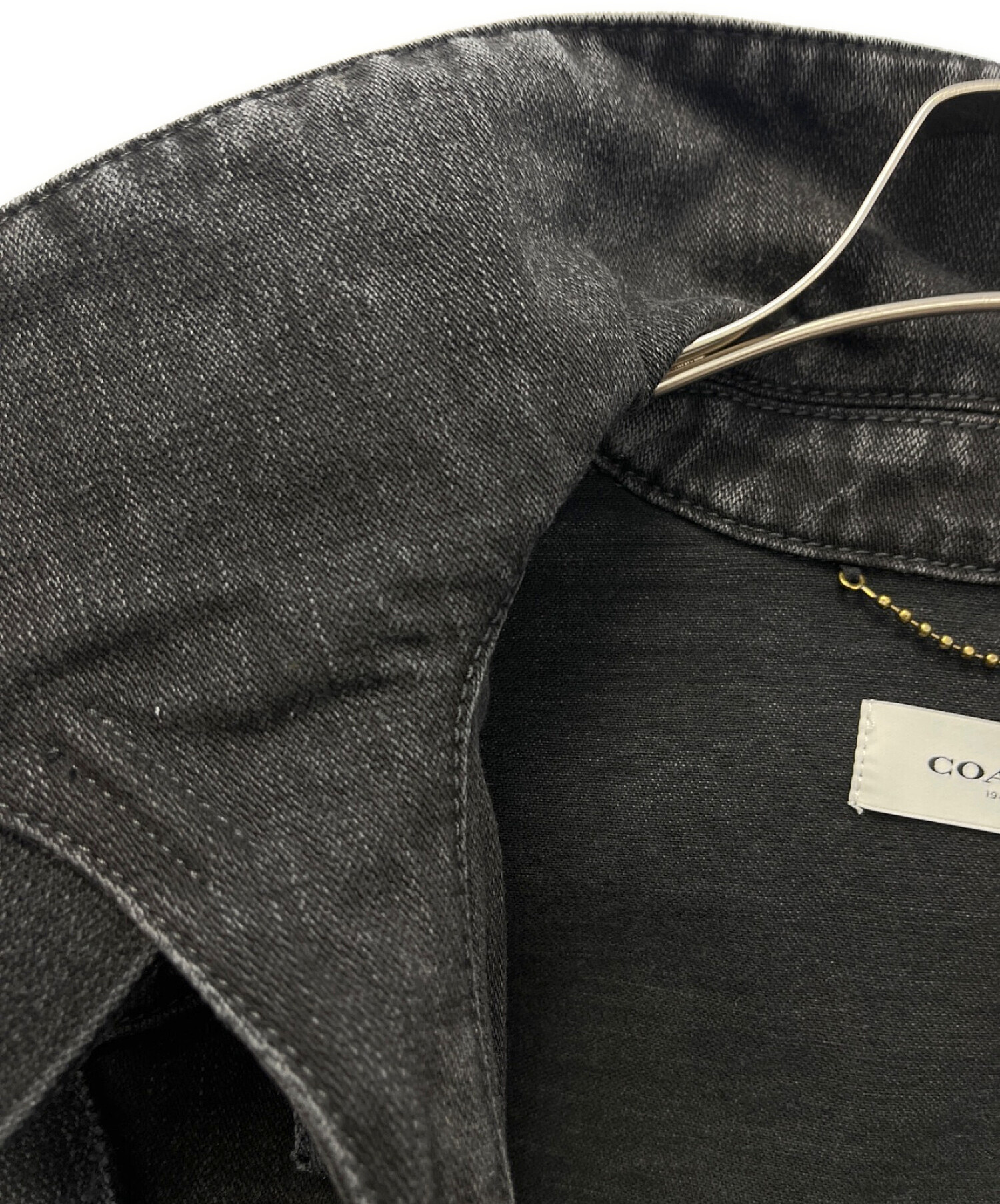 中古・古着通販】COACH (コーチ) マルチタブデニムジャケット ブラック