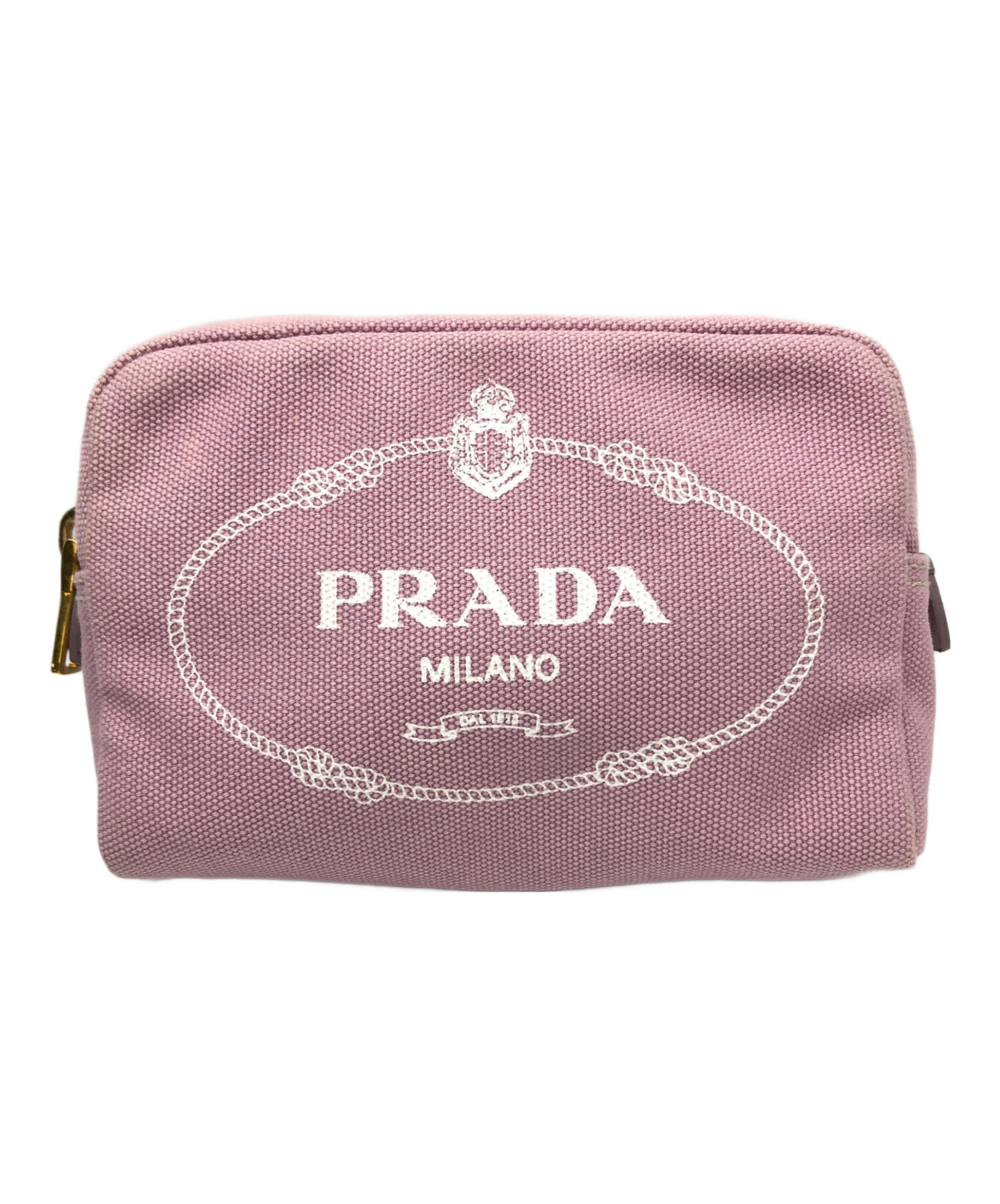 中古・古着通販】PRADA (プラダ) コスメポーチ ピンク｜ブランド・古着