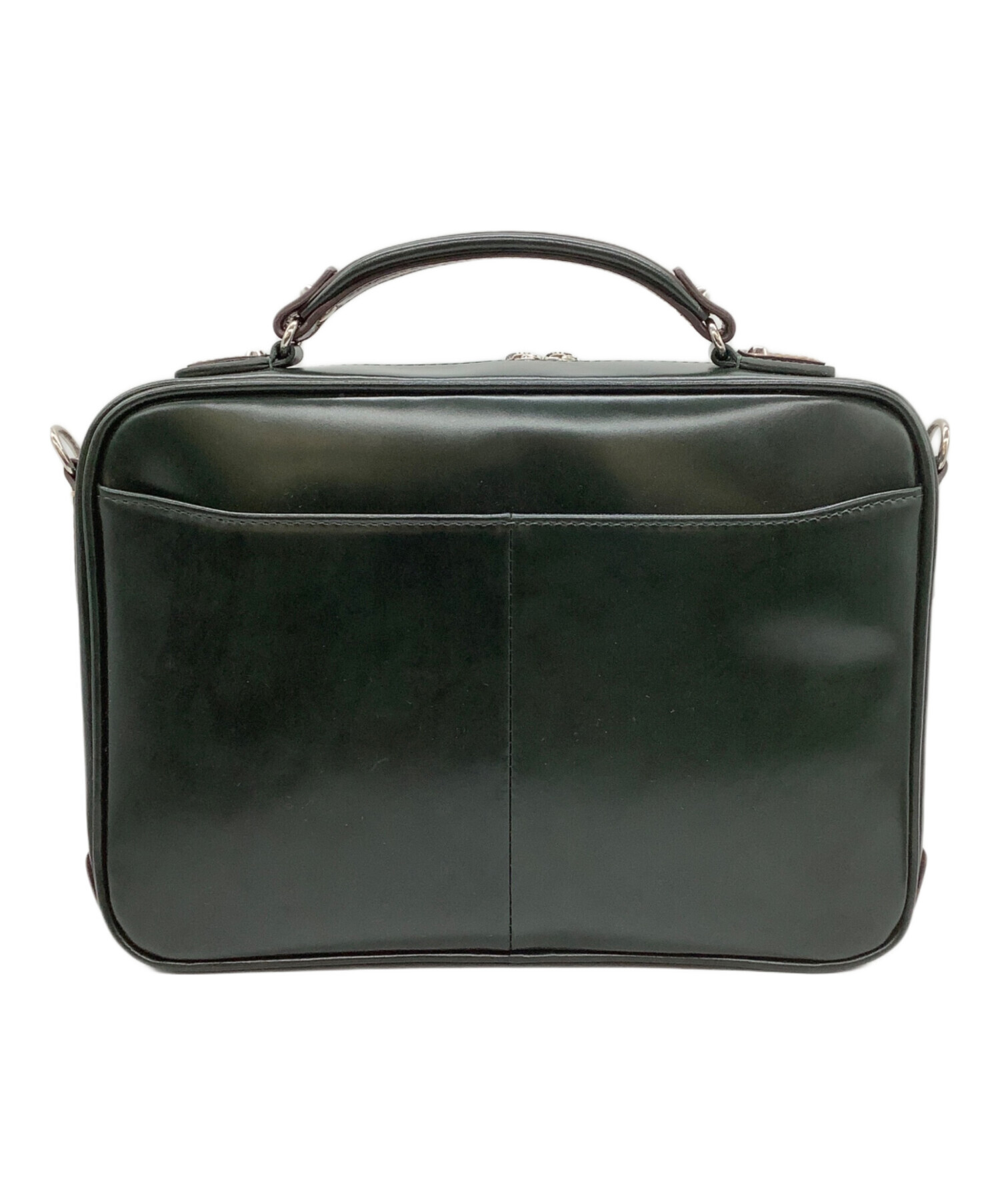 Kiefer neu ダークグリーン ショルダーバッグ kiefer neu ダークグリーン クロコダイル風 ショルダーバッグ