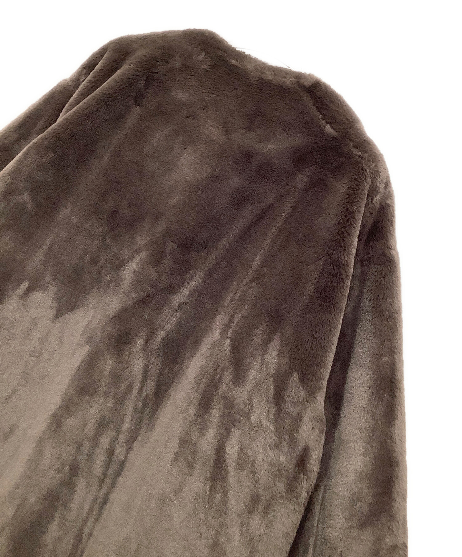 中古・古着通販】CLANE (クラネ) ノーカラーリコファーコート