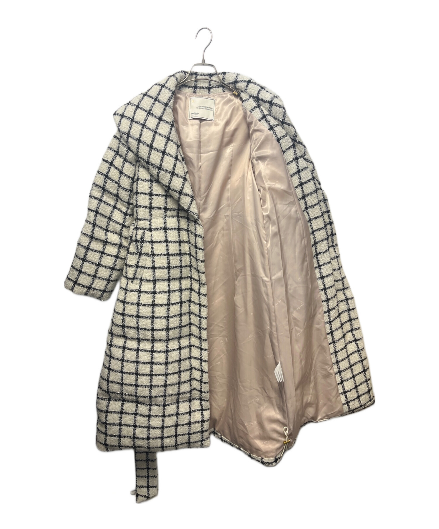 中古・古着通販】Her lip to (ハーリップトゥ) ベルテッドダウンコート