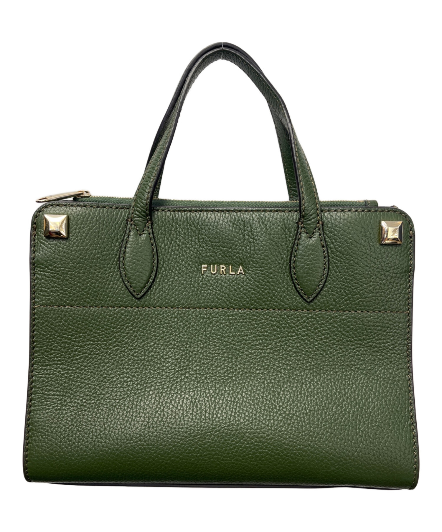 中古・古着通販】FURLA (フルラ) 2WAYバッグ グリーン｜ブランド・古着 