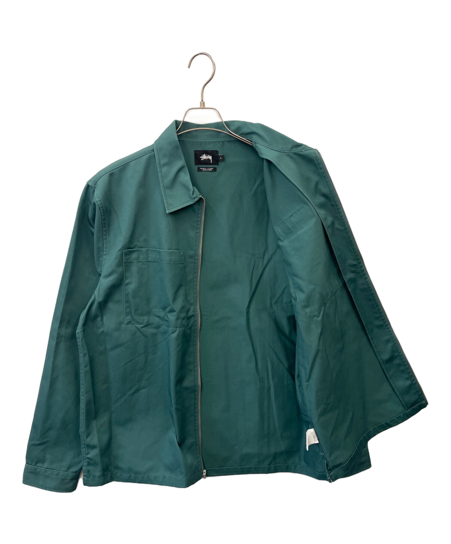 中古・古着通販】stussy (ステューシー) スイングトップ グリーン 