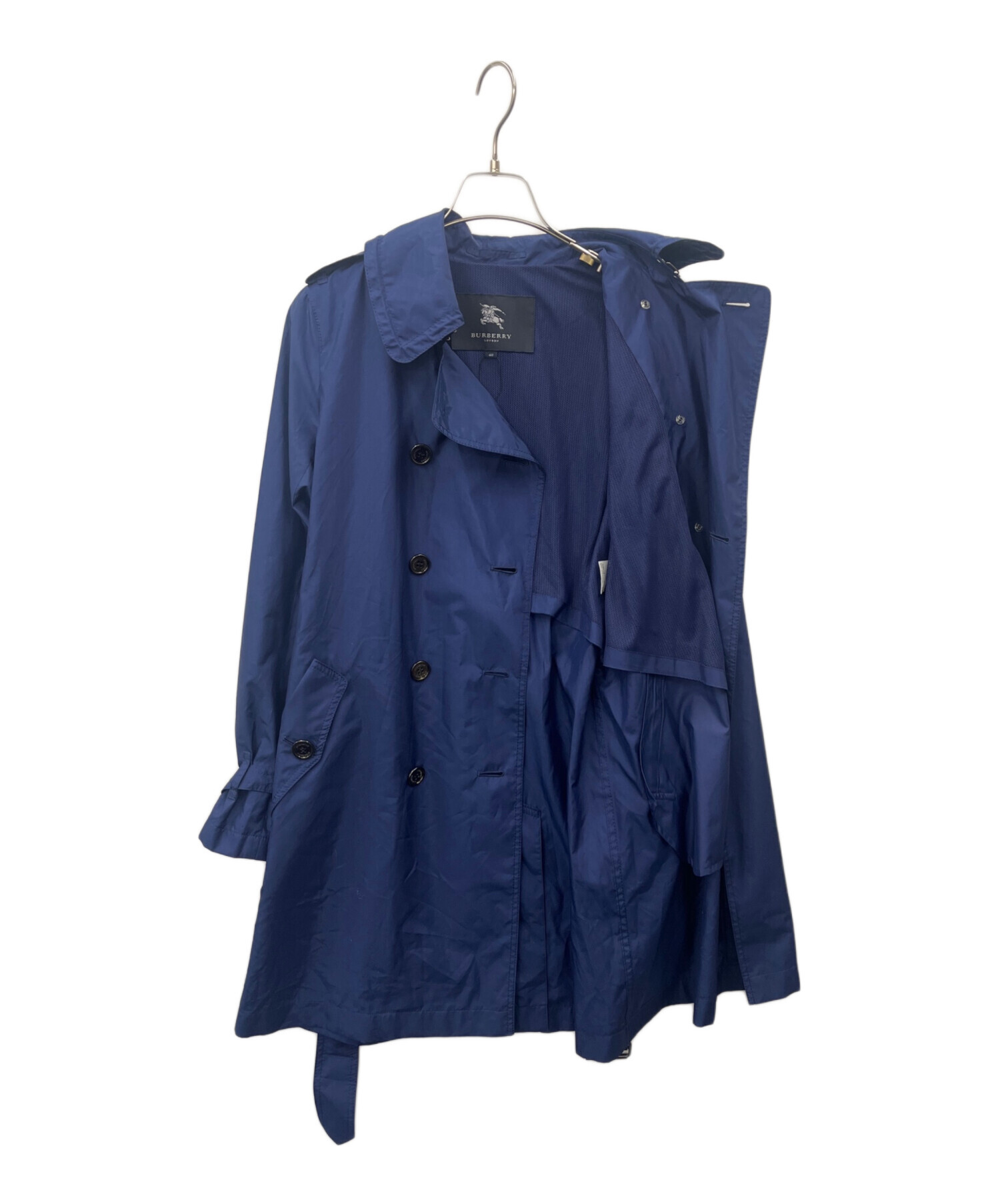 中古・古着通販】BURBERRY (バーバリー) ナイロンコート ネイビー