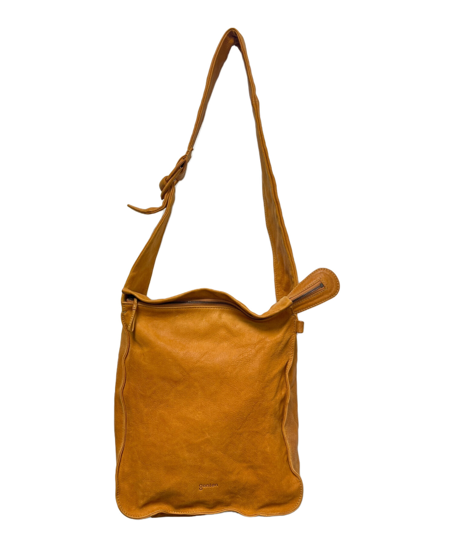 【未使用級】ゲンテン レザー ショルダーバッグ 中古・古着通販】genten (ゲンテン) ショルダーバッグ｜ブランド・古着