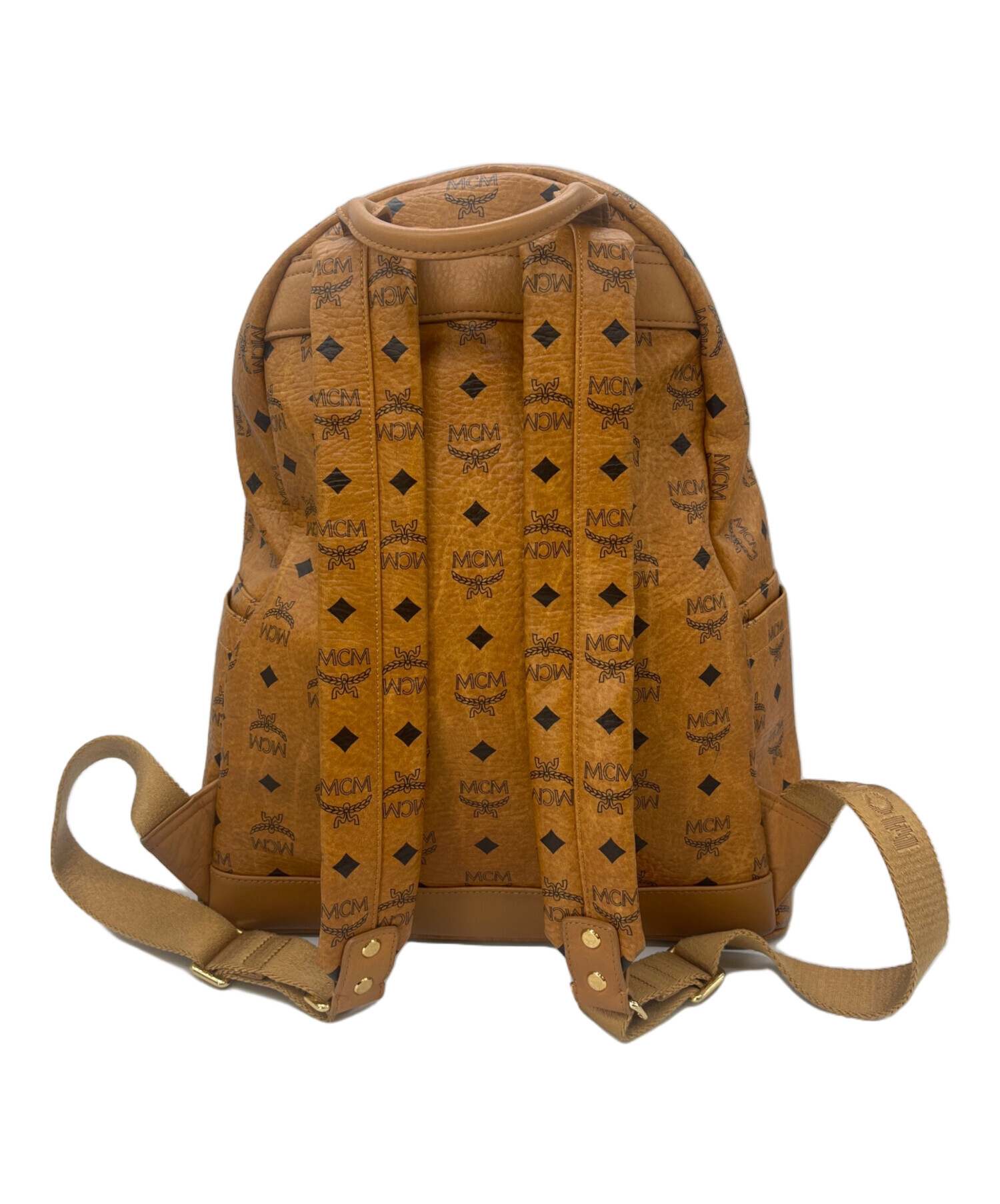 中古・古着通販】MCM (エムシーエム) コンビスタッズリュック ブラウン 