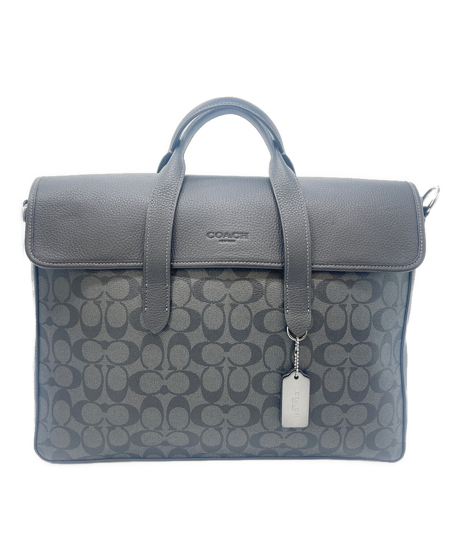 中古・古着通販】COACH (コーチ) 2WAYブリーフケース ブラック