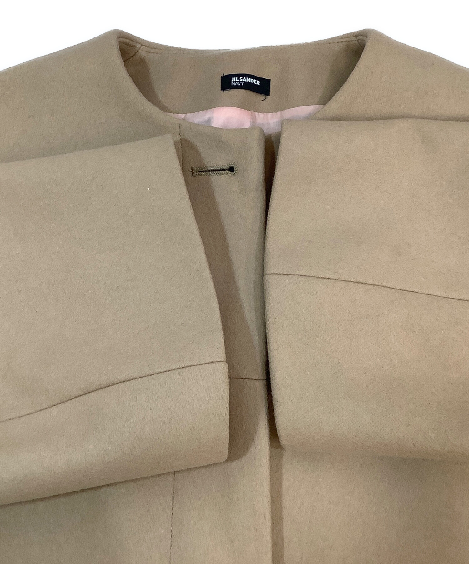 中古・古着通販】JIL SANDER NAVY (ジルサンダー ネイビー) ノーカラー