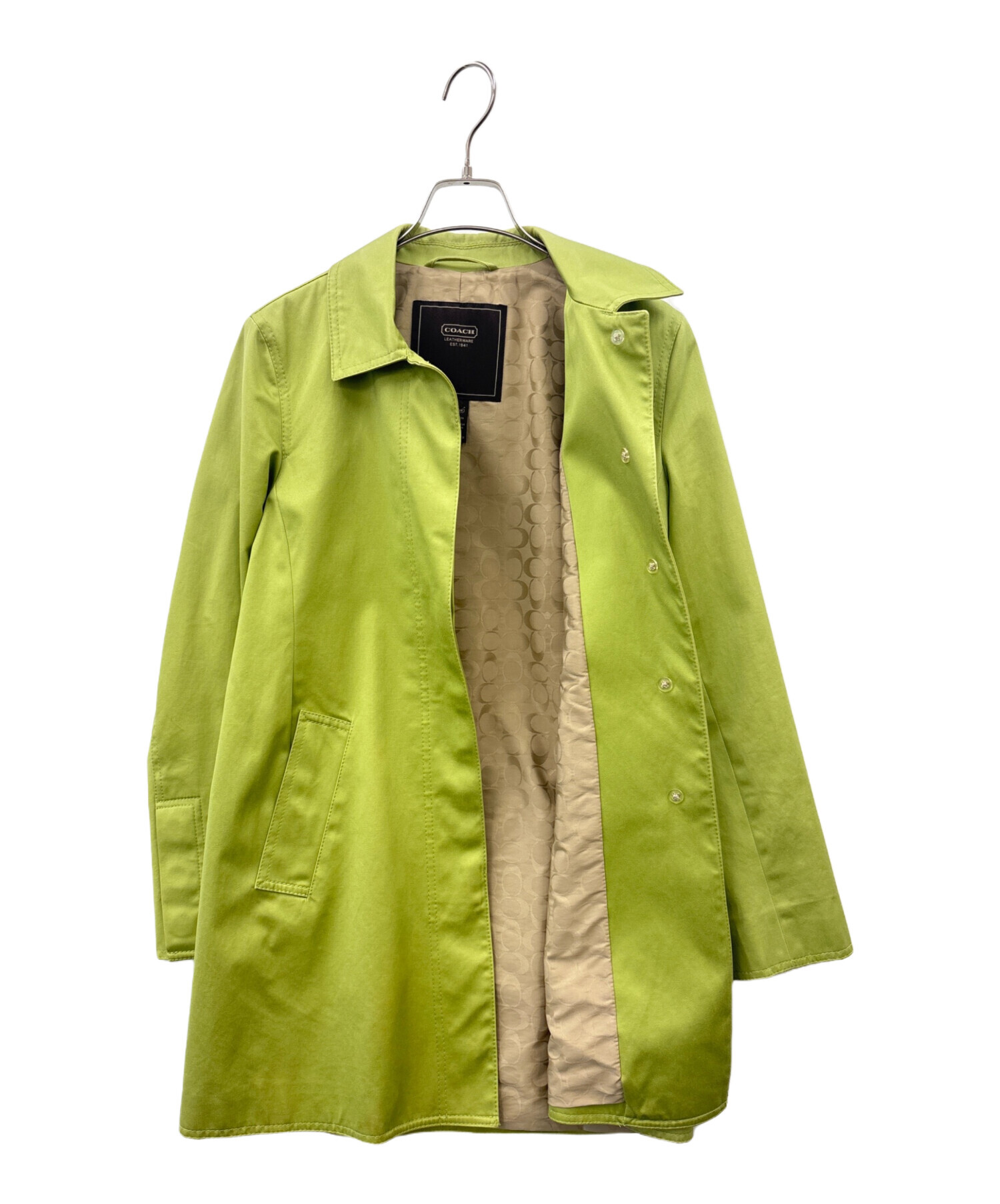 中古・古着通販】COACH (コーチ) COACH コート グリーン サイズ:S