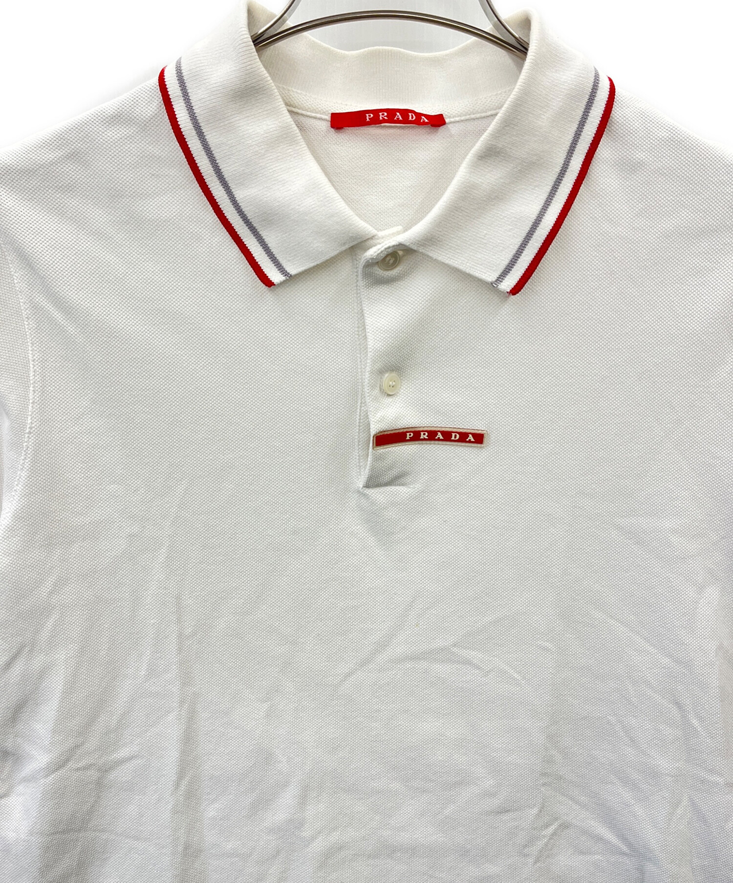 中古・古着通販】PRADA SPORTS (プラダスポーツ) ポロシャツ ホワイト