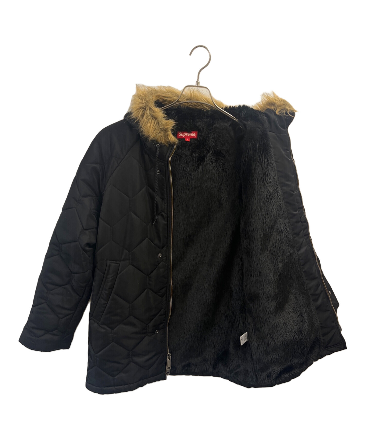 中古・古着通販】SUPREME (シュプリーム) モッズコート ブラック