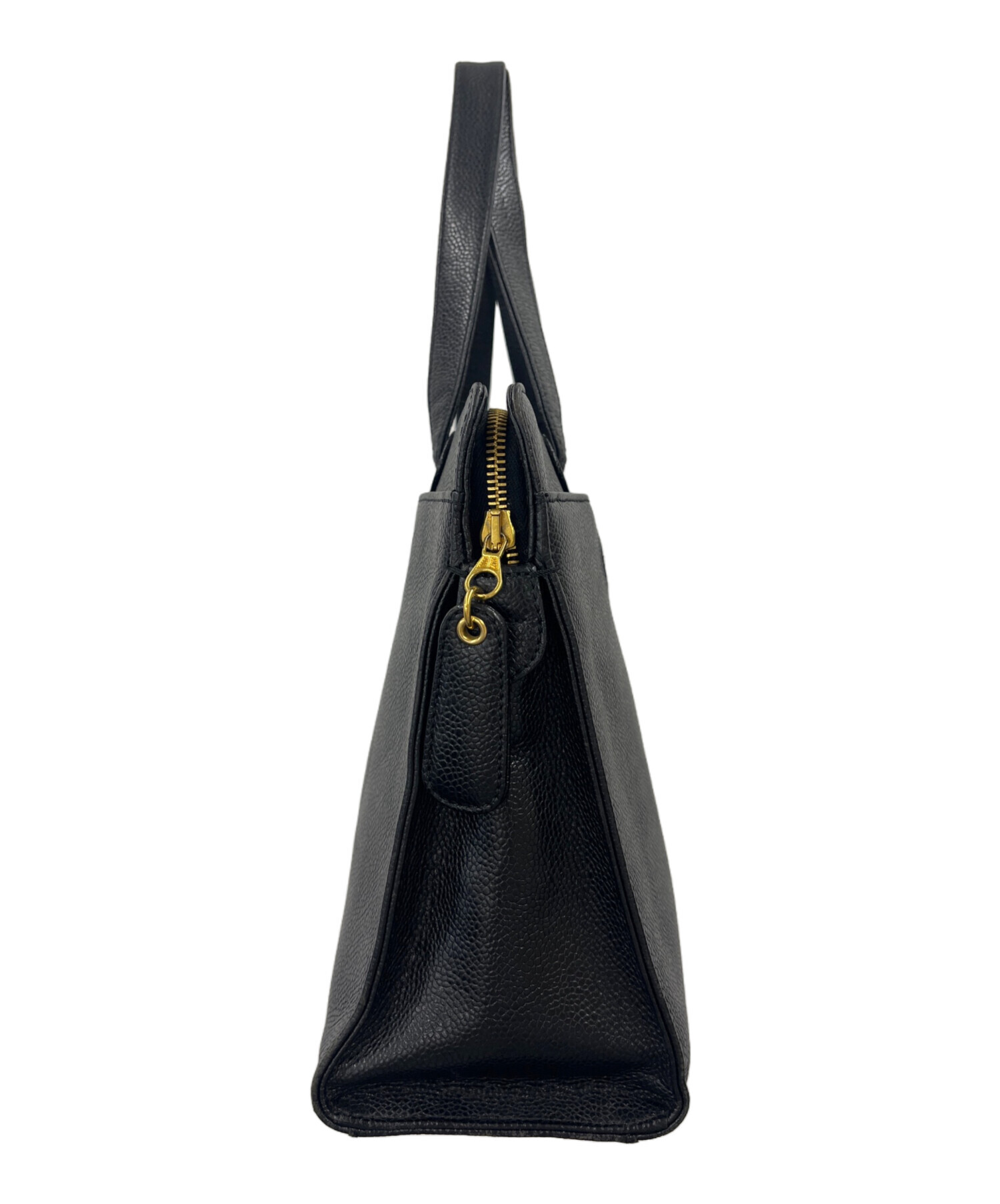 中古・古着通販】CHANEL (シャネル) ロゴトートバッグ ブラック