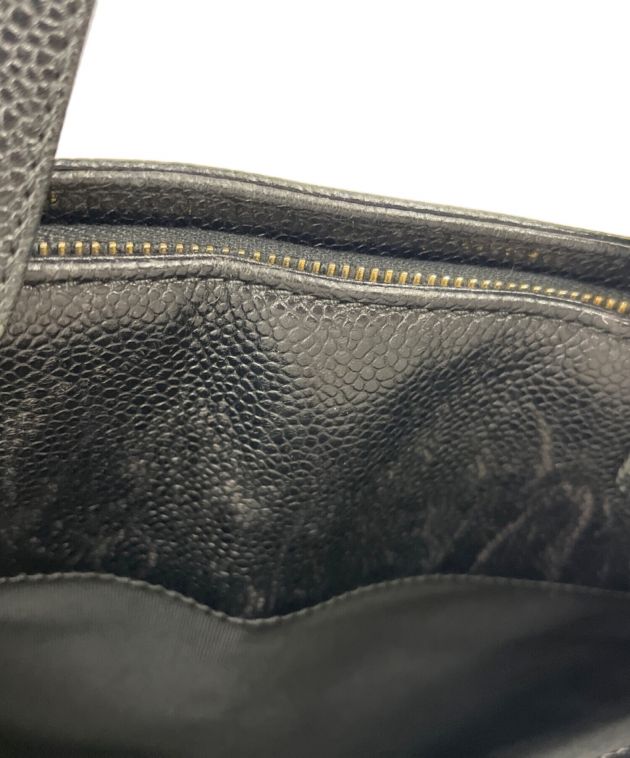 中古・古着通販】CHANEL (シャネル) ロゴトートバッグ ブラック