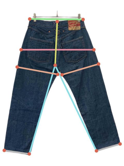 中古・古着通販】EVISU (エビス) デニムパンツ サイズ:36×35｜ブランド