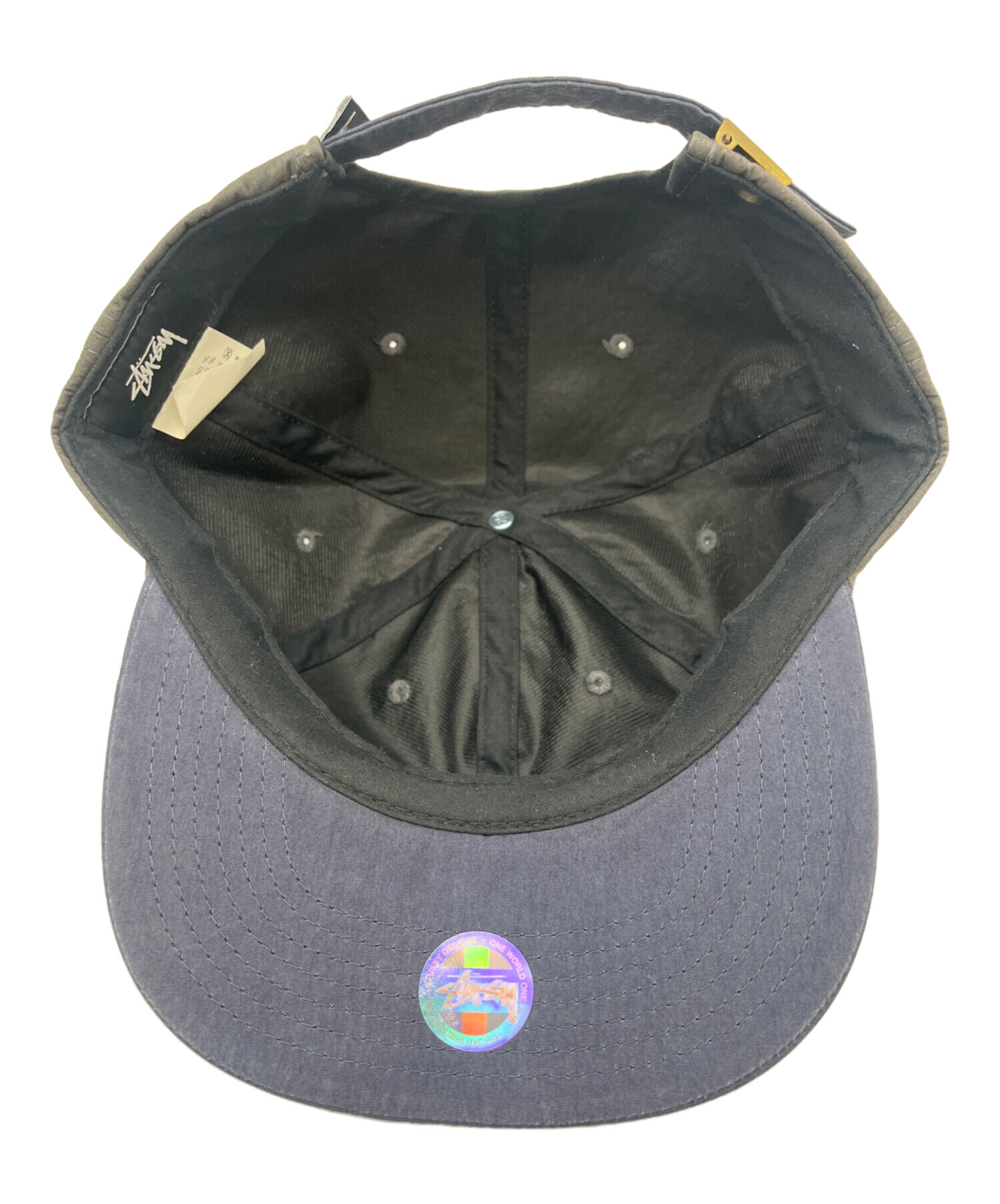 中古・古着通販】stussy (ステューシー) キャップ ネイビー×グレー