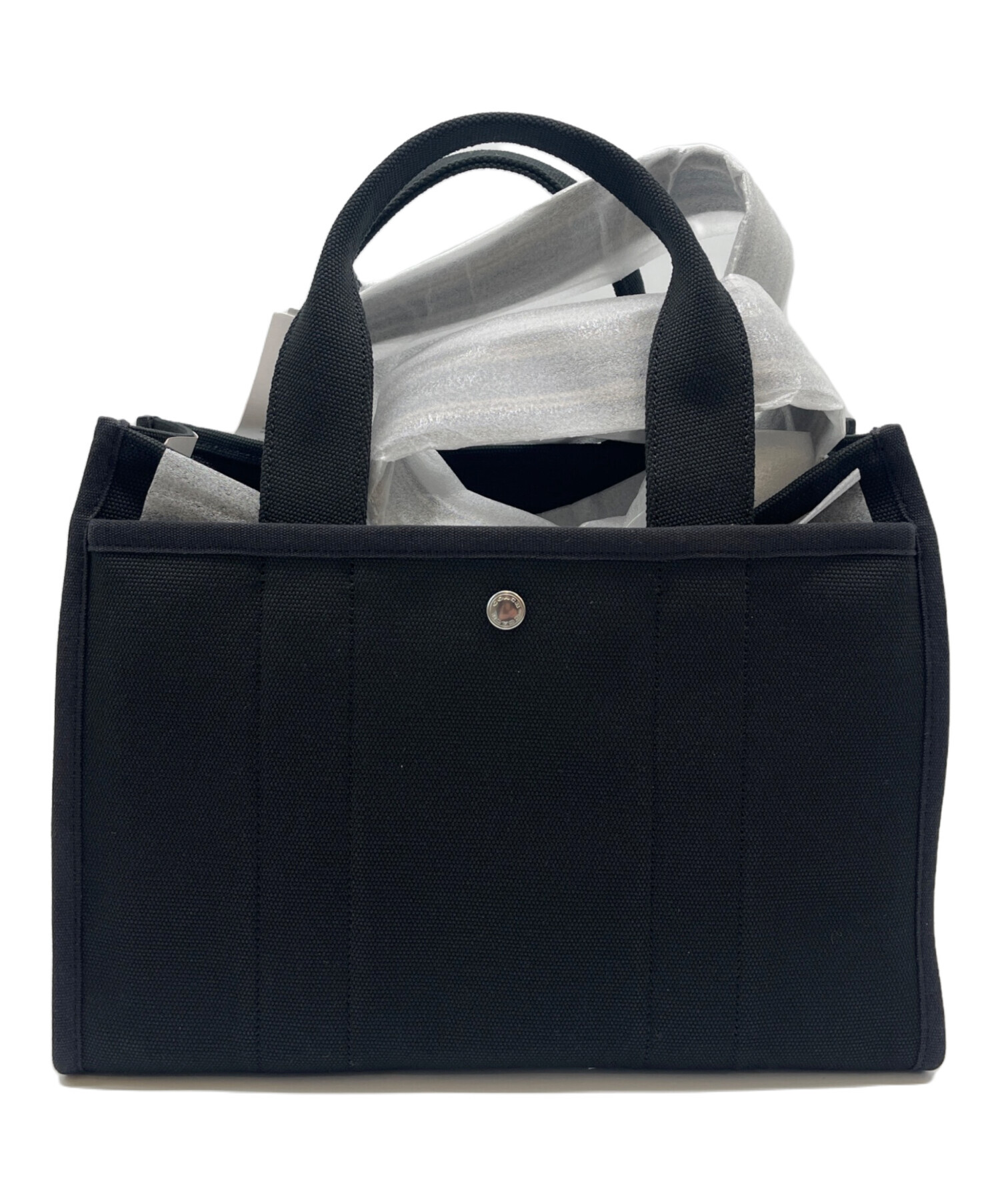 中古・古着通販】COACH (コーチ) キャンバストートバッグ ブラック 