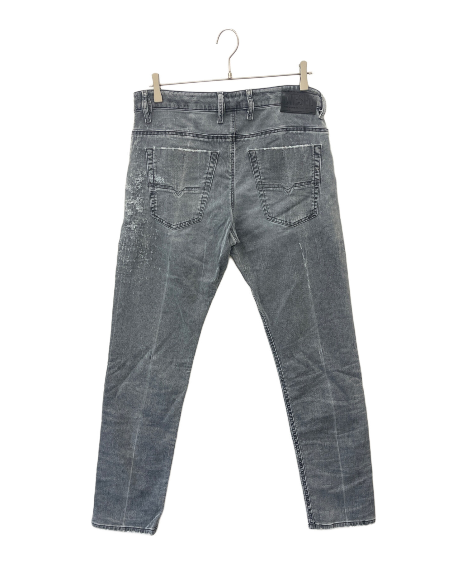 中古・古着通販】DIESEL (ディーゼル) ダメージ加工デニムパンツ 