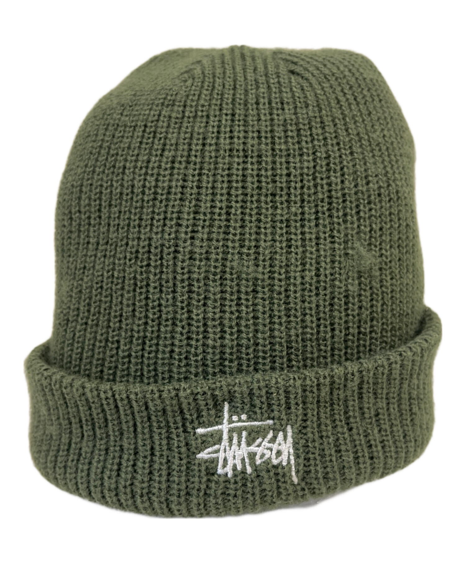 中古・古着通販】stussy (ステューシー) stussy ニット帽 グリーン 