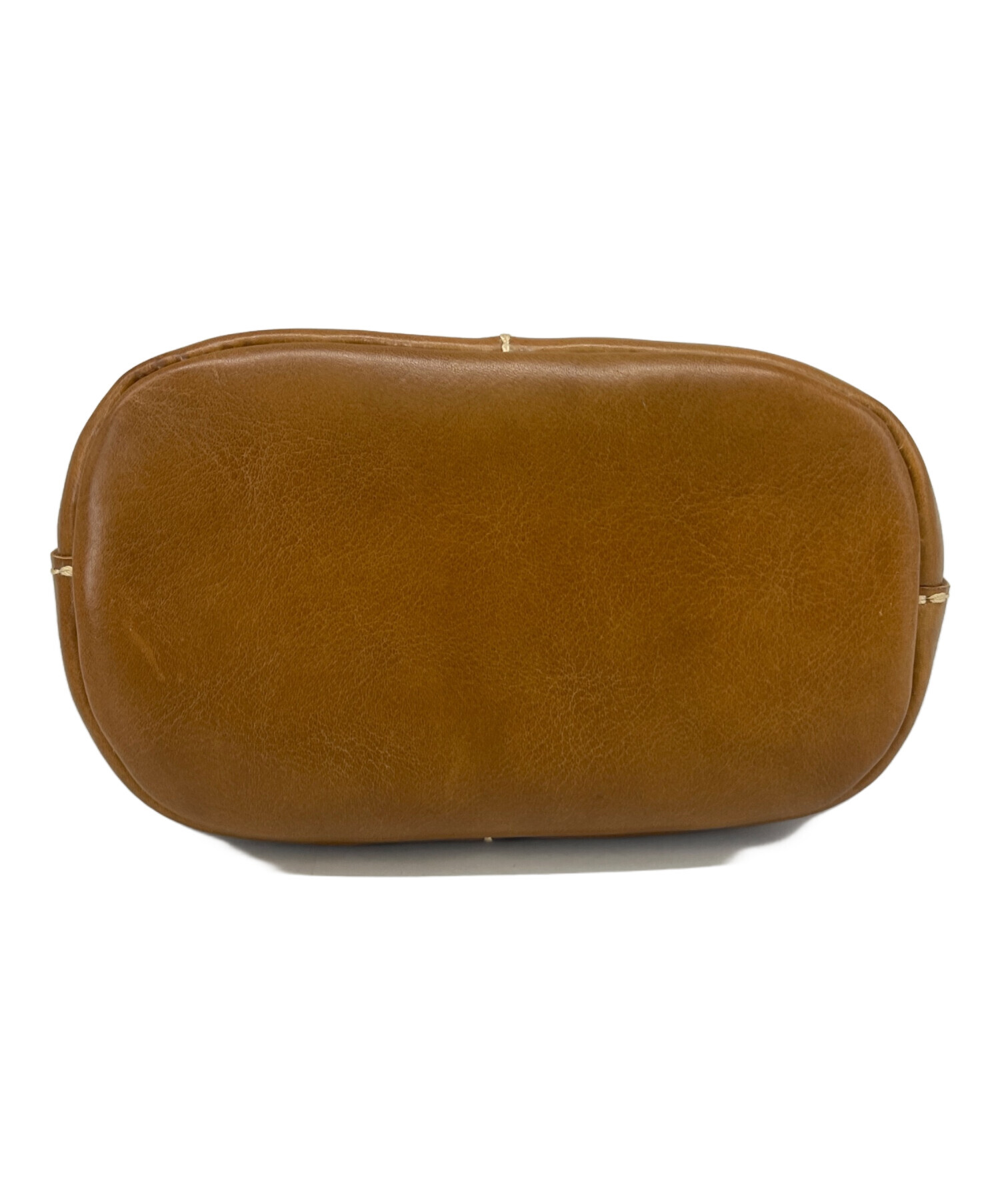 R*様 ★新品未使用に近い★ レア物　ヘルツ　HERZ ブラウン レザー ハンド 中古・古着通販】Herz (ヘルツ) Herz ハンドバッグ ブラウン｜ブランド