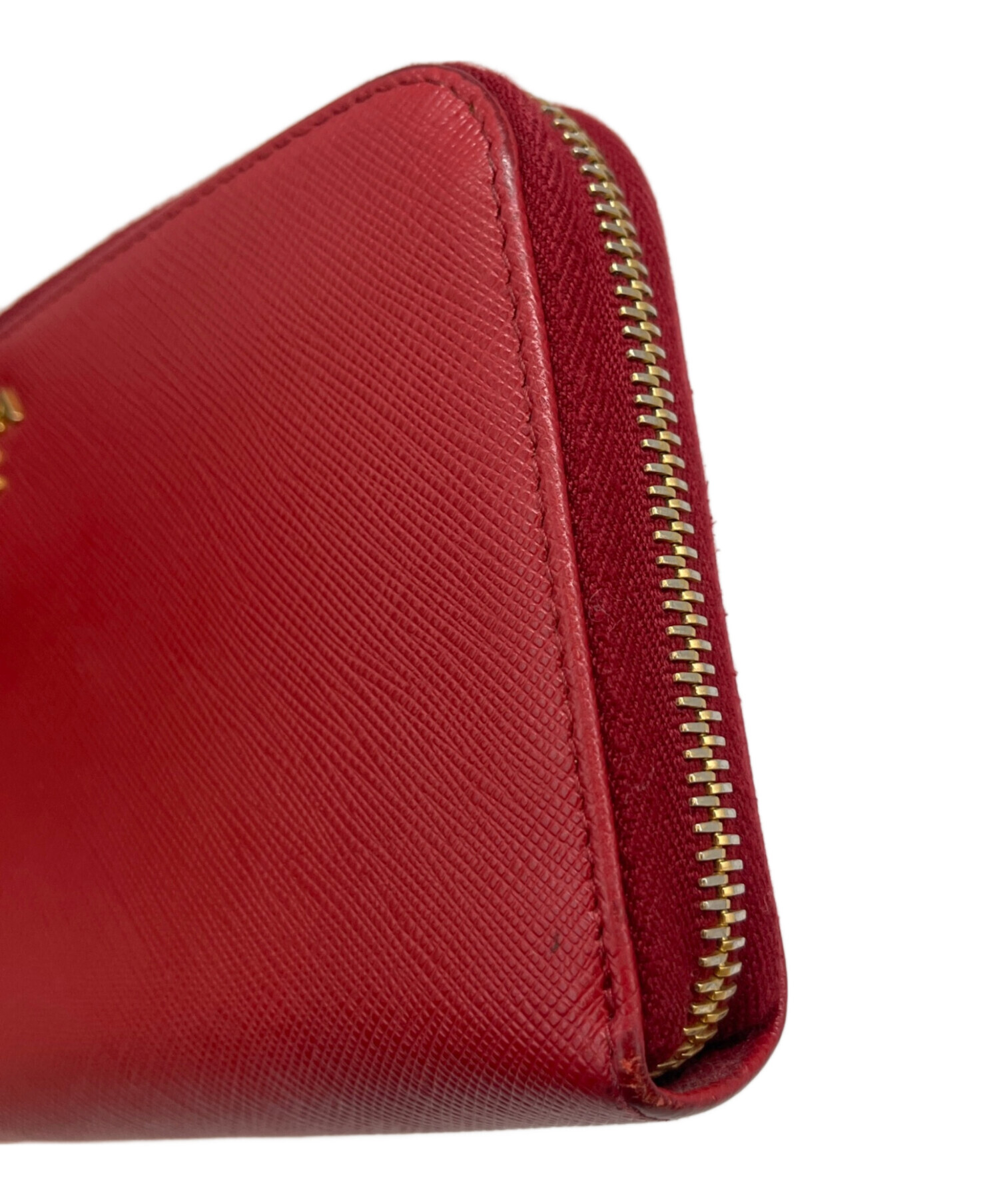 中古・古着通販】PRADA (プラダ) PRADA サフィアーノ 長財布 レッド 