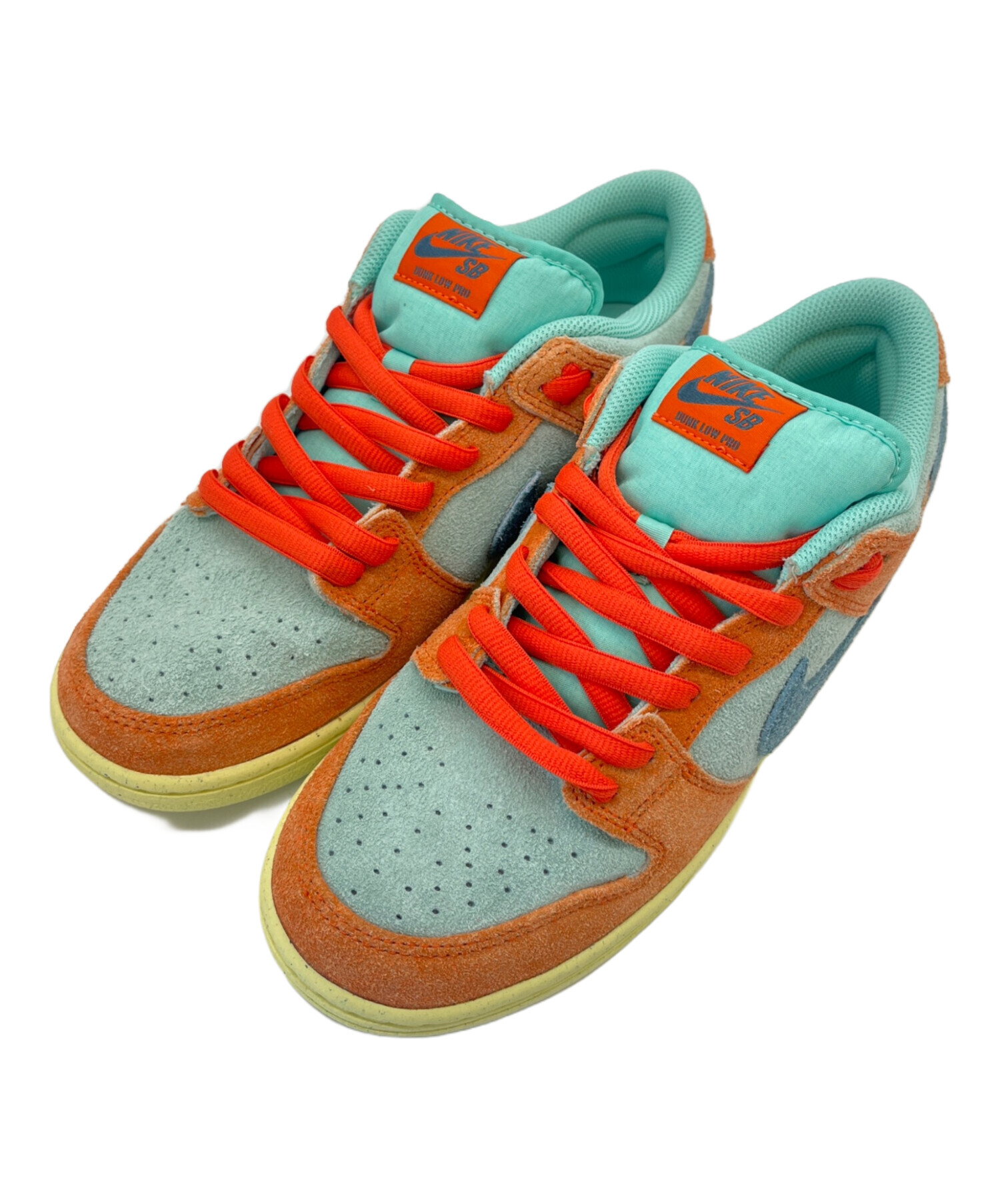 中古・古着通販】NIKE (ナイキ) スニーカー グリーン×オレンジ サイズ