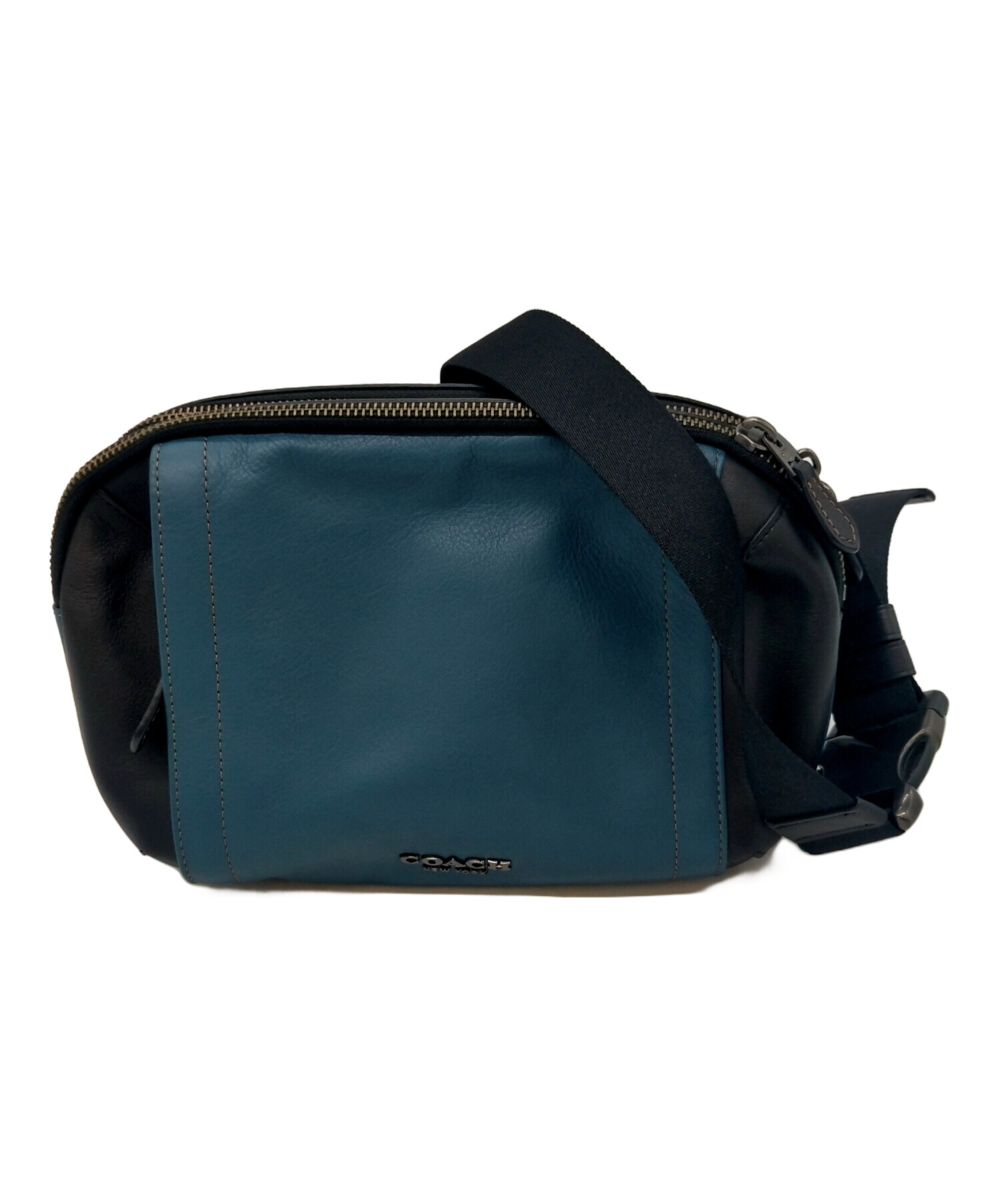 中古・古着通販】COACH (コーチ) ワンショルダーバッグ ブルー 