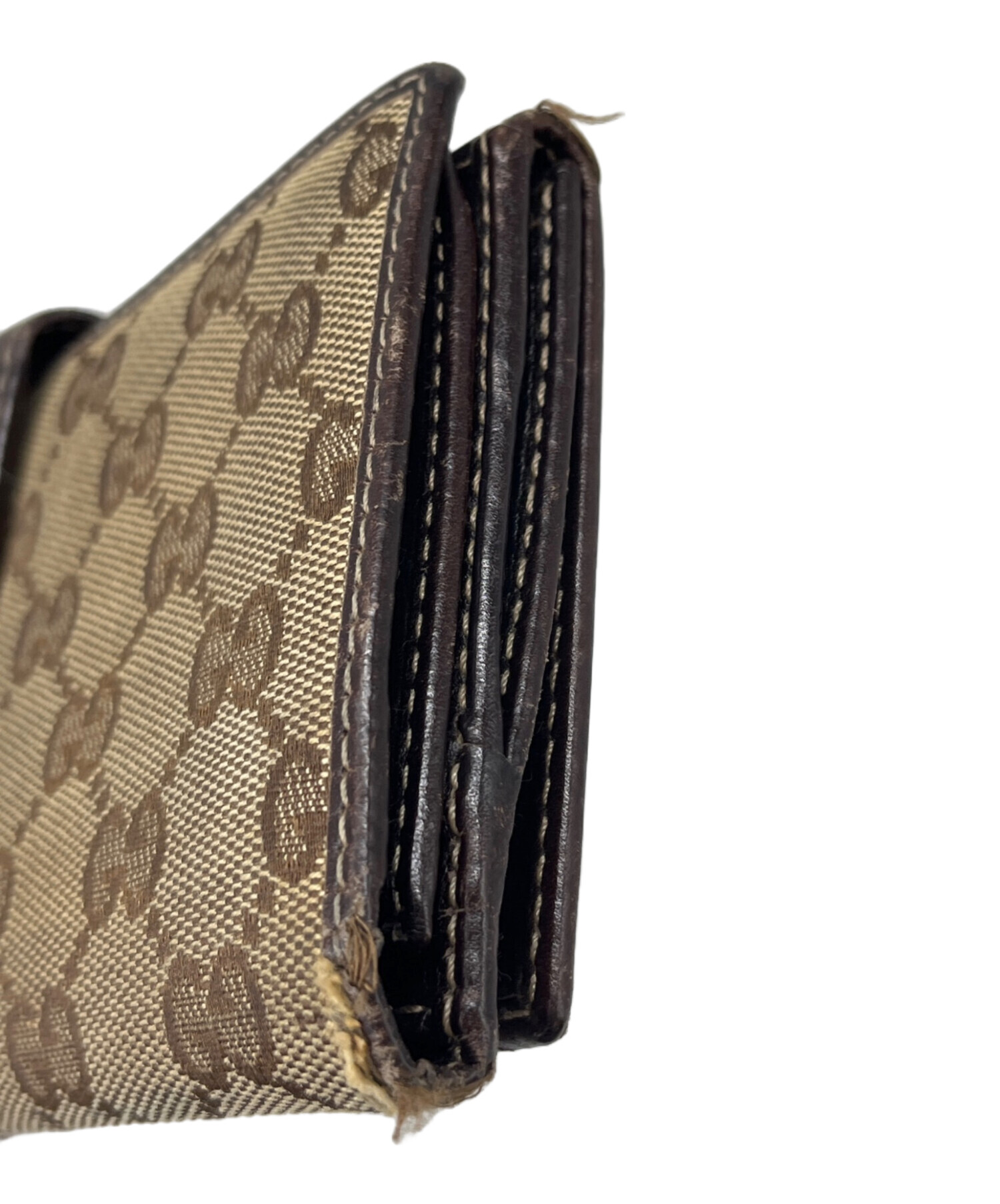 中古・古着通販】GUCCI (グッチ) GUCCI GG 181598 長財布 ベージュ