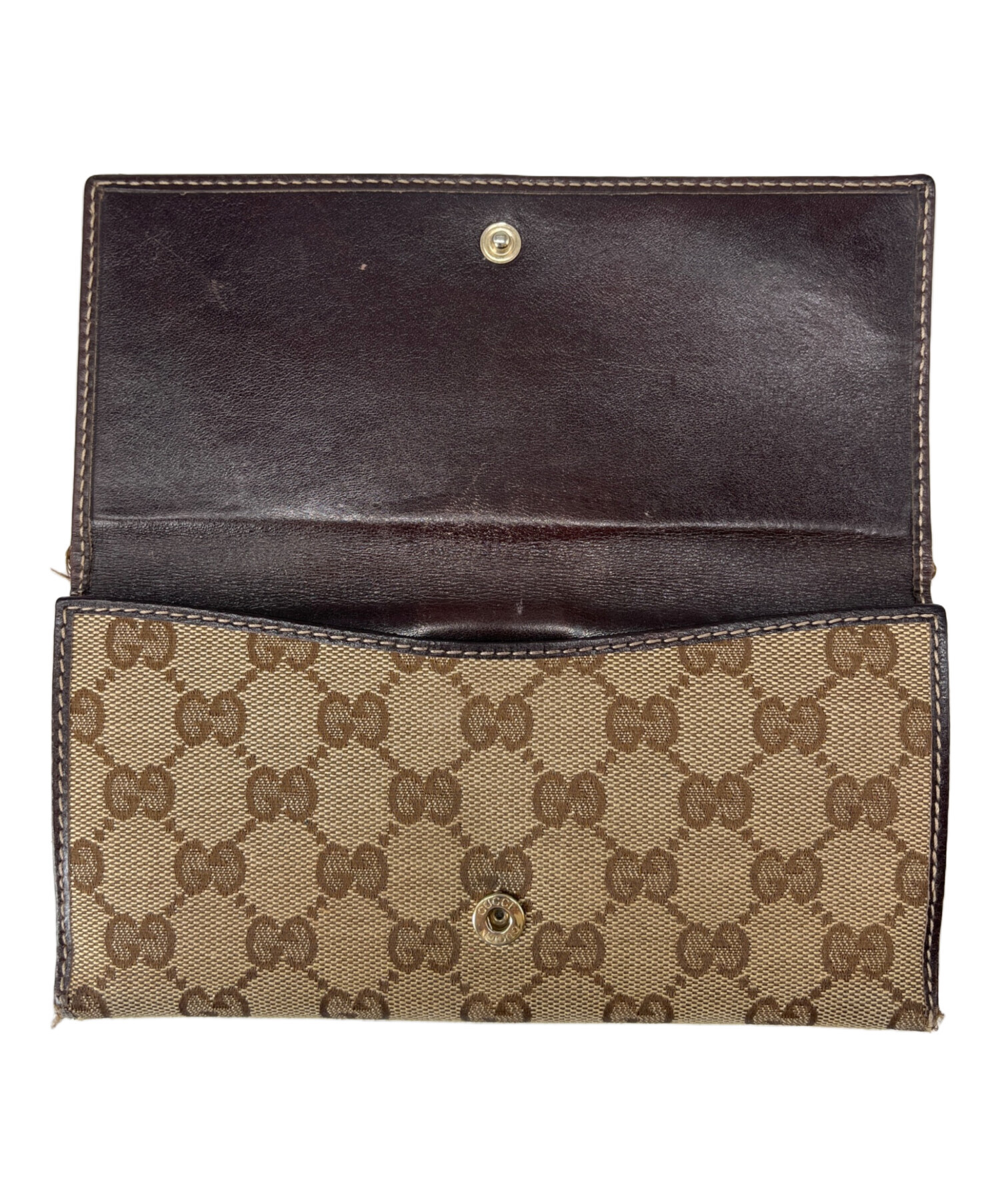 中古・古着通販】GUCCI (グッチ) GUCCI GG 181598 長財布 ベージュ