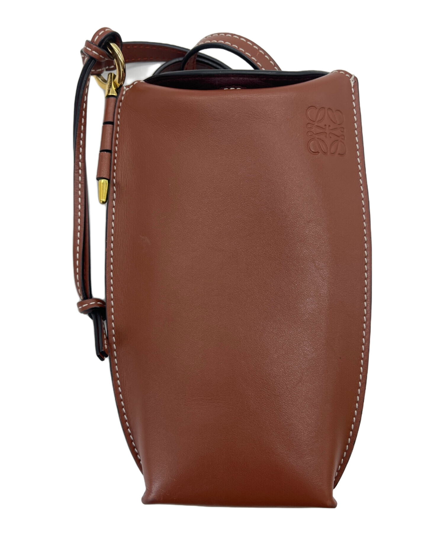 中古・古着通販】LOEWE (ロエベ) スマホショルダー ブラウン｜ブランド