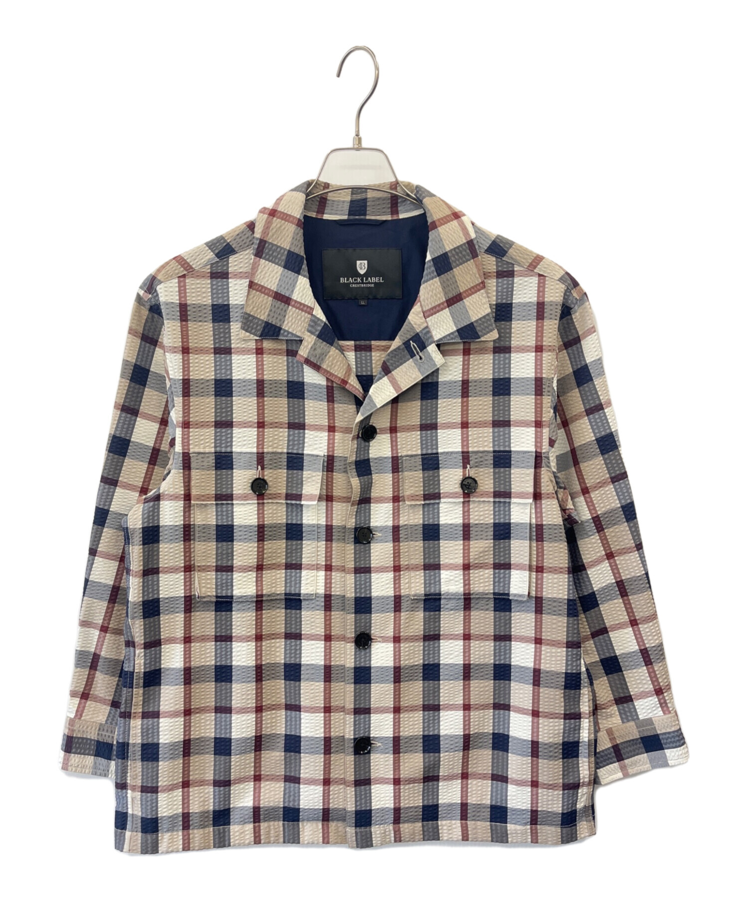 BLACK LABEL CRESTBRIDGE シャツジャケット L 美品 BLACK LABEL 