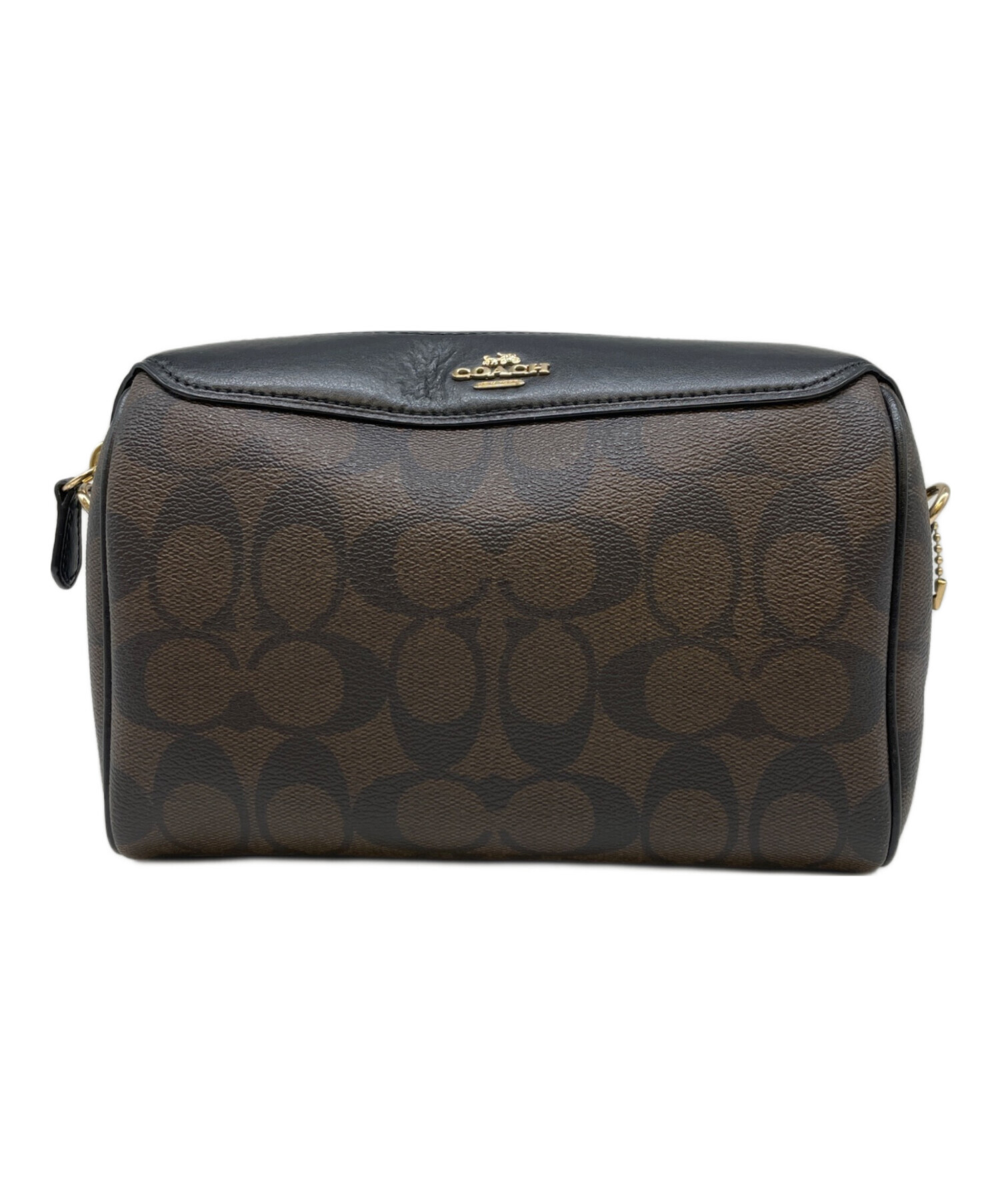COACH    F77879    ショルダーバック　ブラウンブラック 中古・古着通販】COACH (コーチ) COACH F77879 ショルダーバッグ