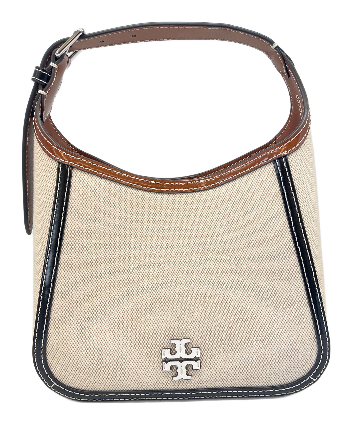 TORY BURCH ベージュ 2way ショルダーバッグ 中古・古着通販】TORY BURCH (トリーバーチ) 2WAYショルダー