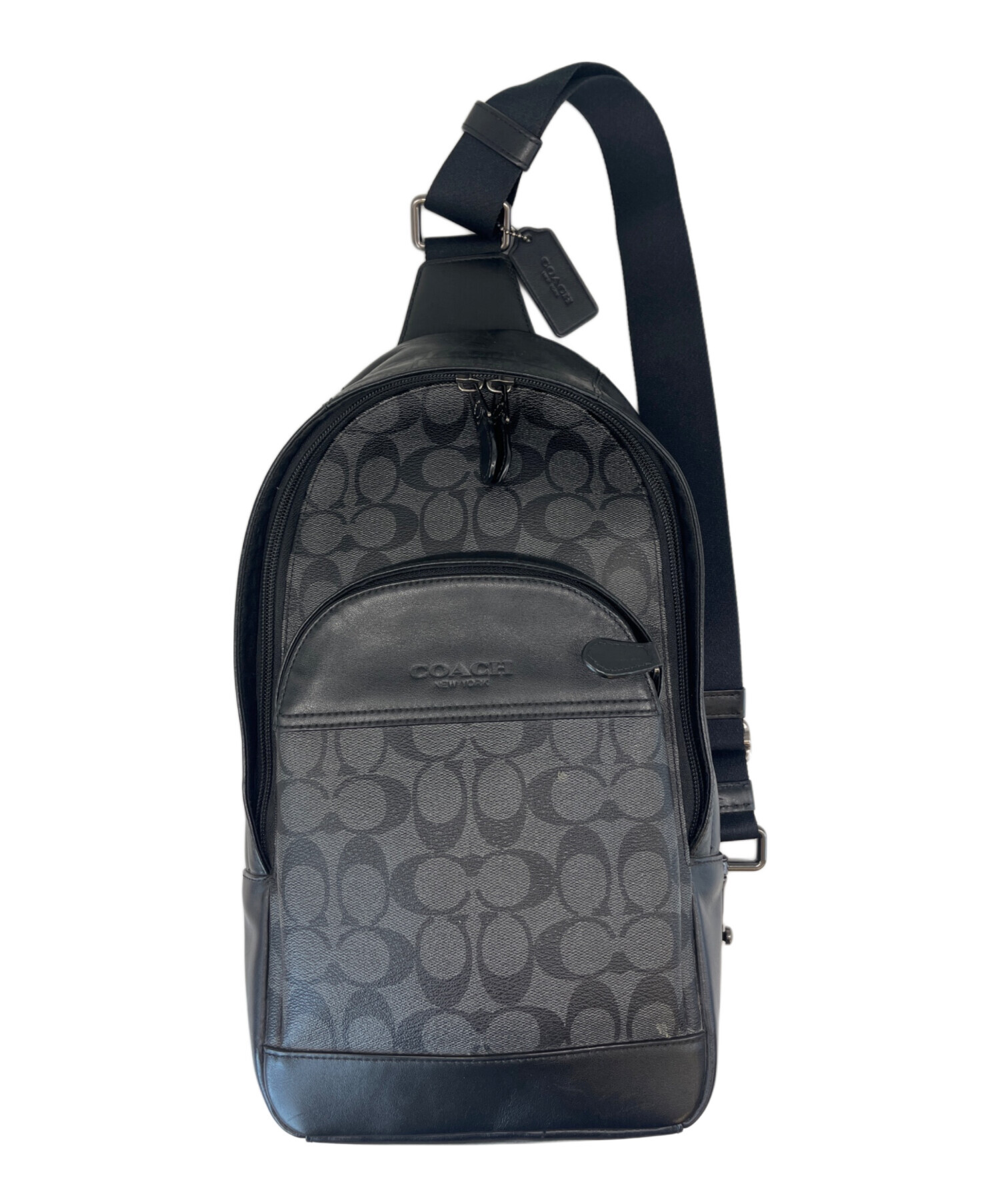 中古・古着通販】COACH (コーチ) ワンショルダーバッグ シグネチャー 