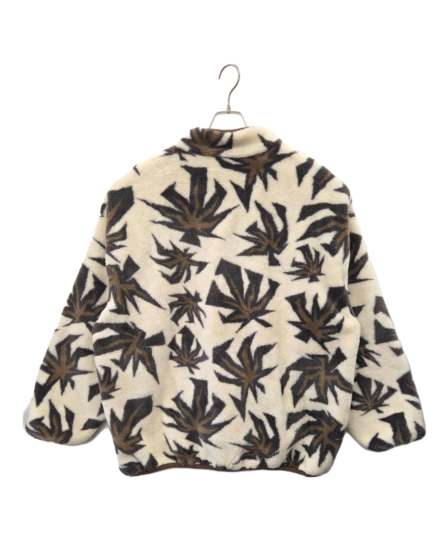 中古・古着通販】HUF (ハフ) HUF フリースジャケット ホワイト サイズ 