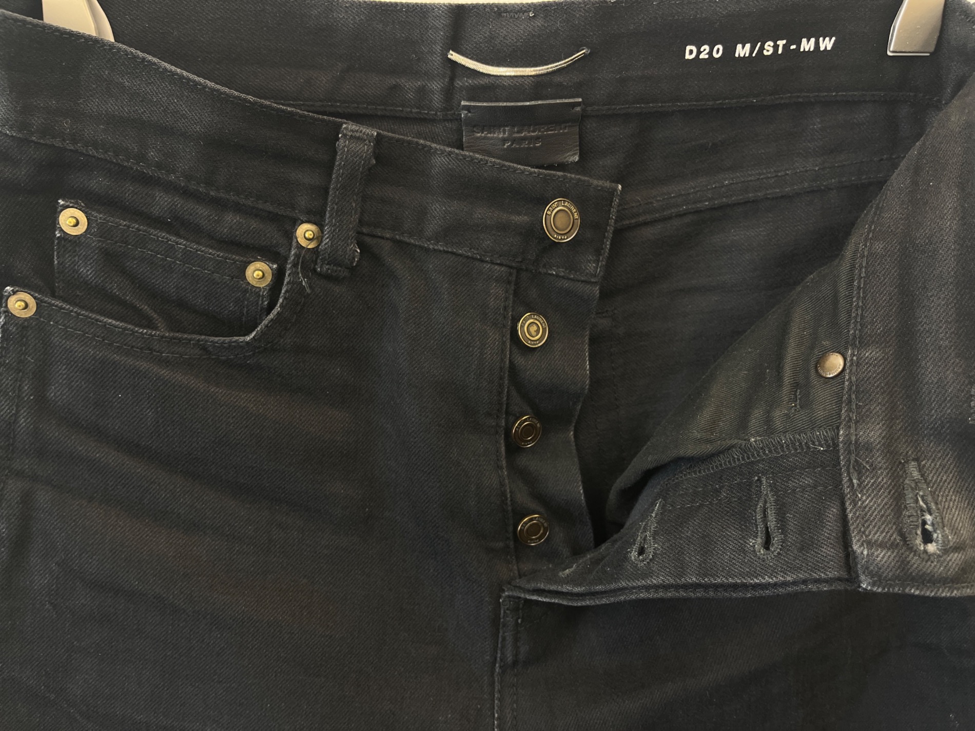Saint Laurent Paris ワイドデニム size28 中古・古着通販】Saint Laurent Paris (サンローランパリ) Saint