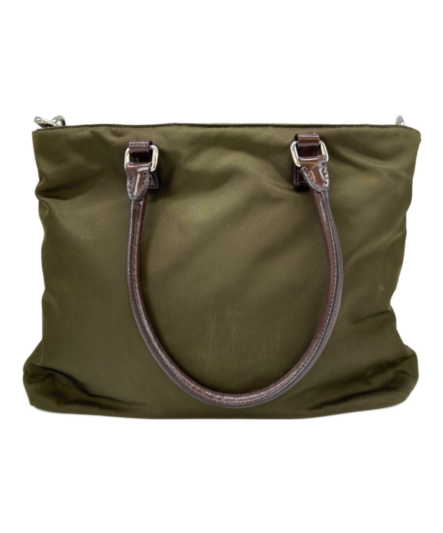 中古・古着通販】PRADA (プラダ) PRADA 2WAYバッグ オリーブ｜ブランド 