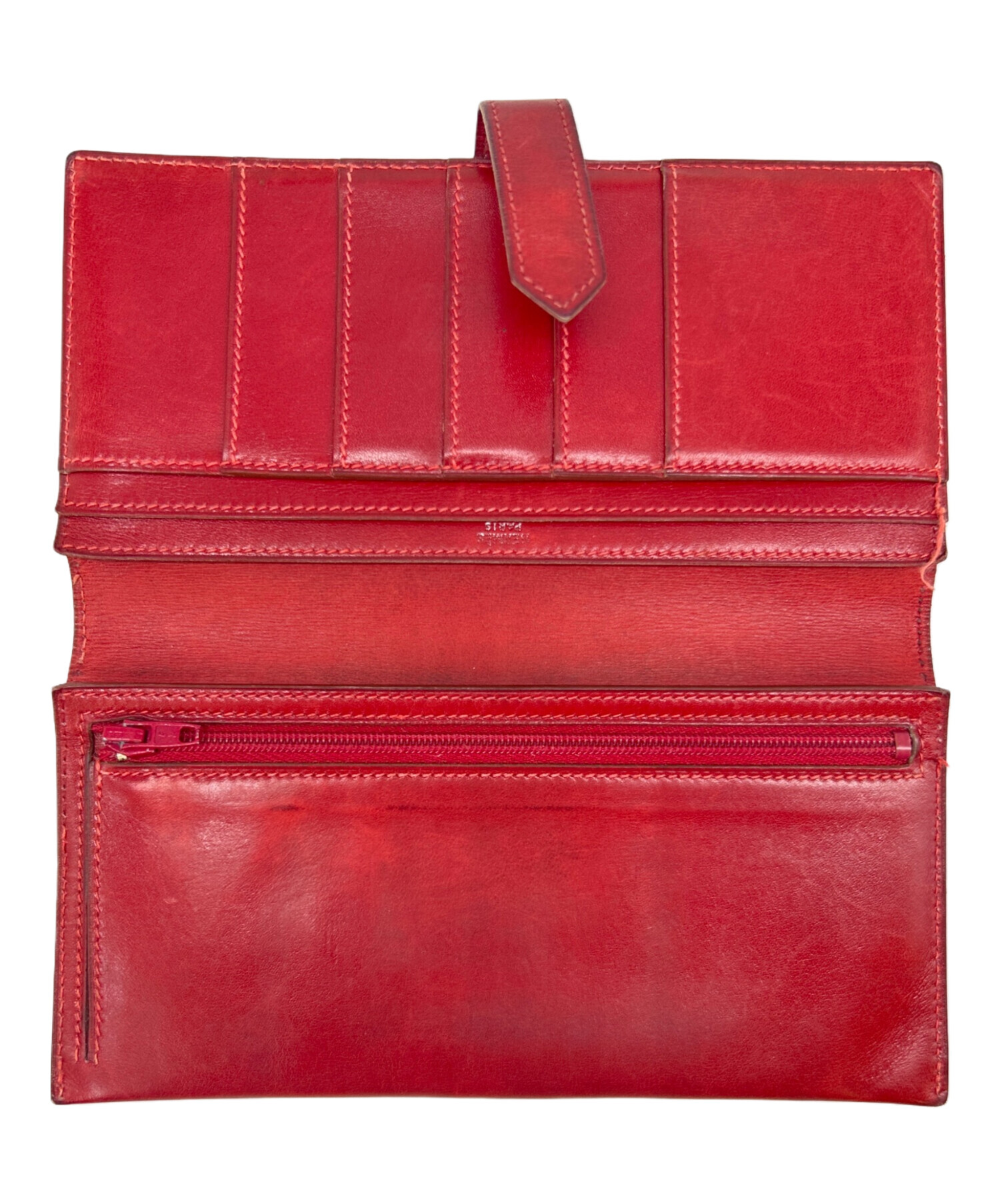 中古・古着通販】HERMES (エルメス) HERMES 長財布 レッド｜ブランド