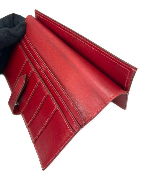 中古・古着通販】HERMES (エルメス) HERMES 長財布 レッド｜ブランド