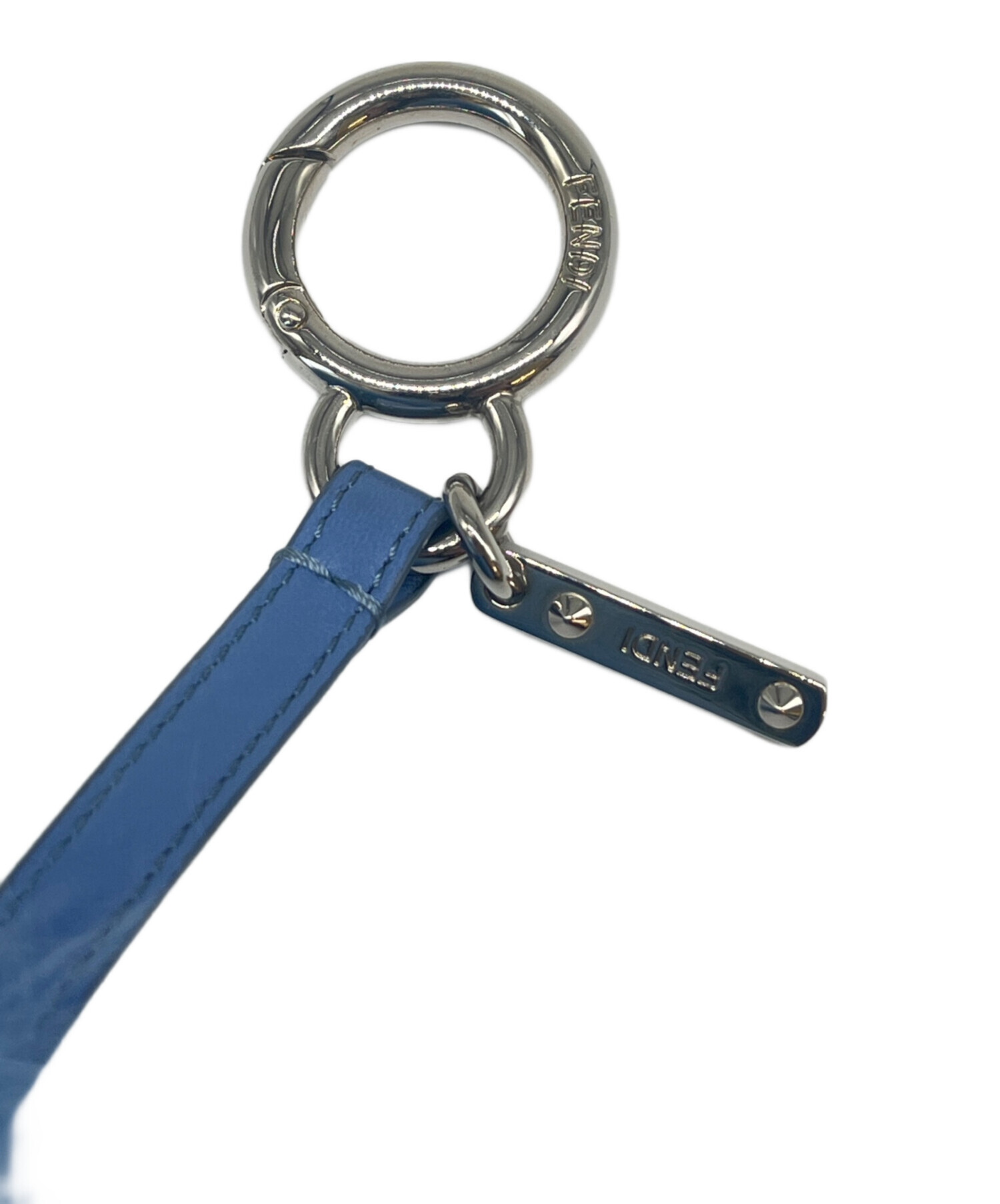 新品未使用　FENDI ポンポンチャーム 中古・古着通販】FENDI (フェンディ) FENDI ポンポンチャーム ブルー