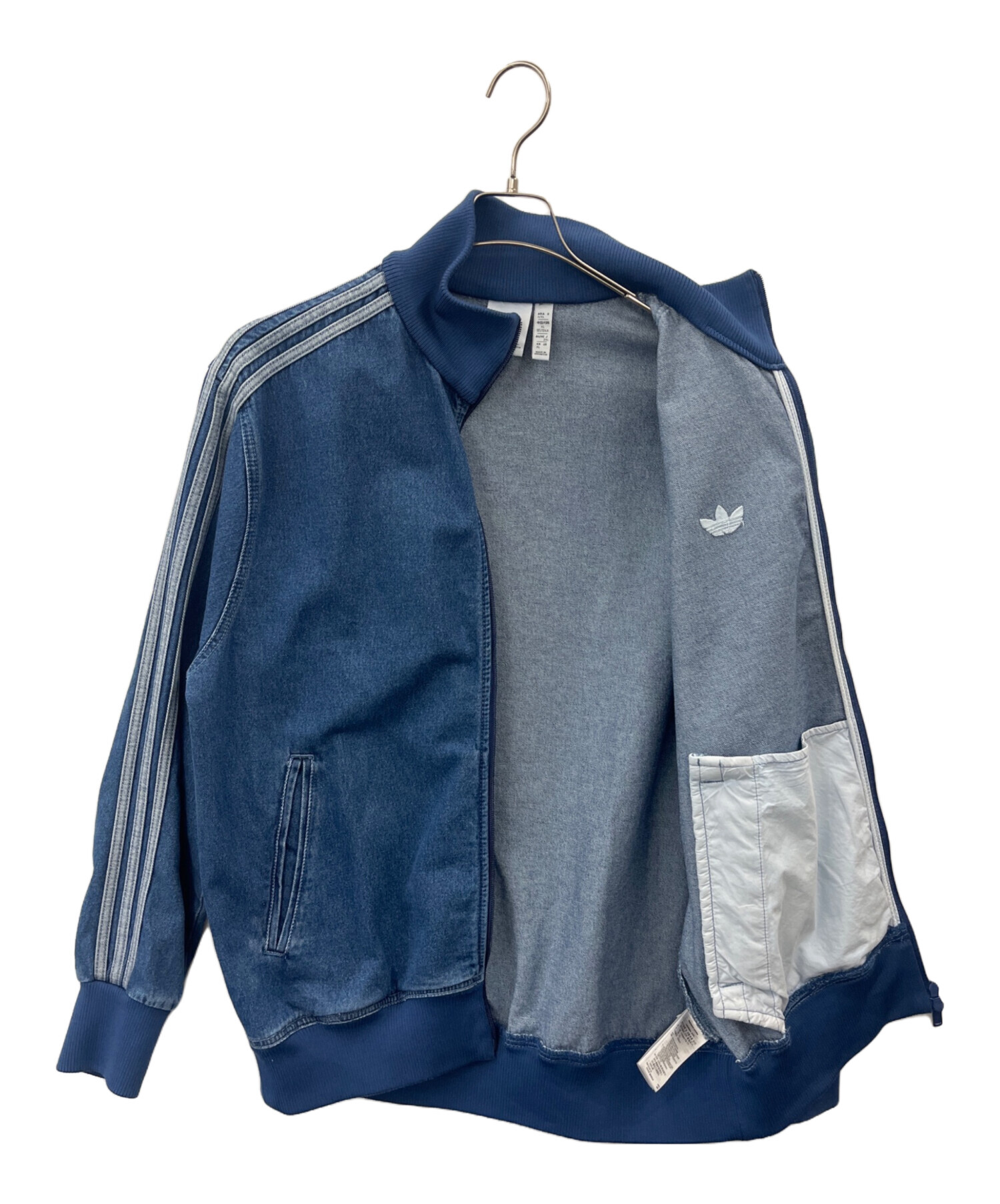 adidas DENIM FIREBIRD TRACKTOP 青 Mサイズ 中古・古着通販】adidas originals (アディダスオリジナル