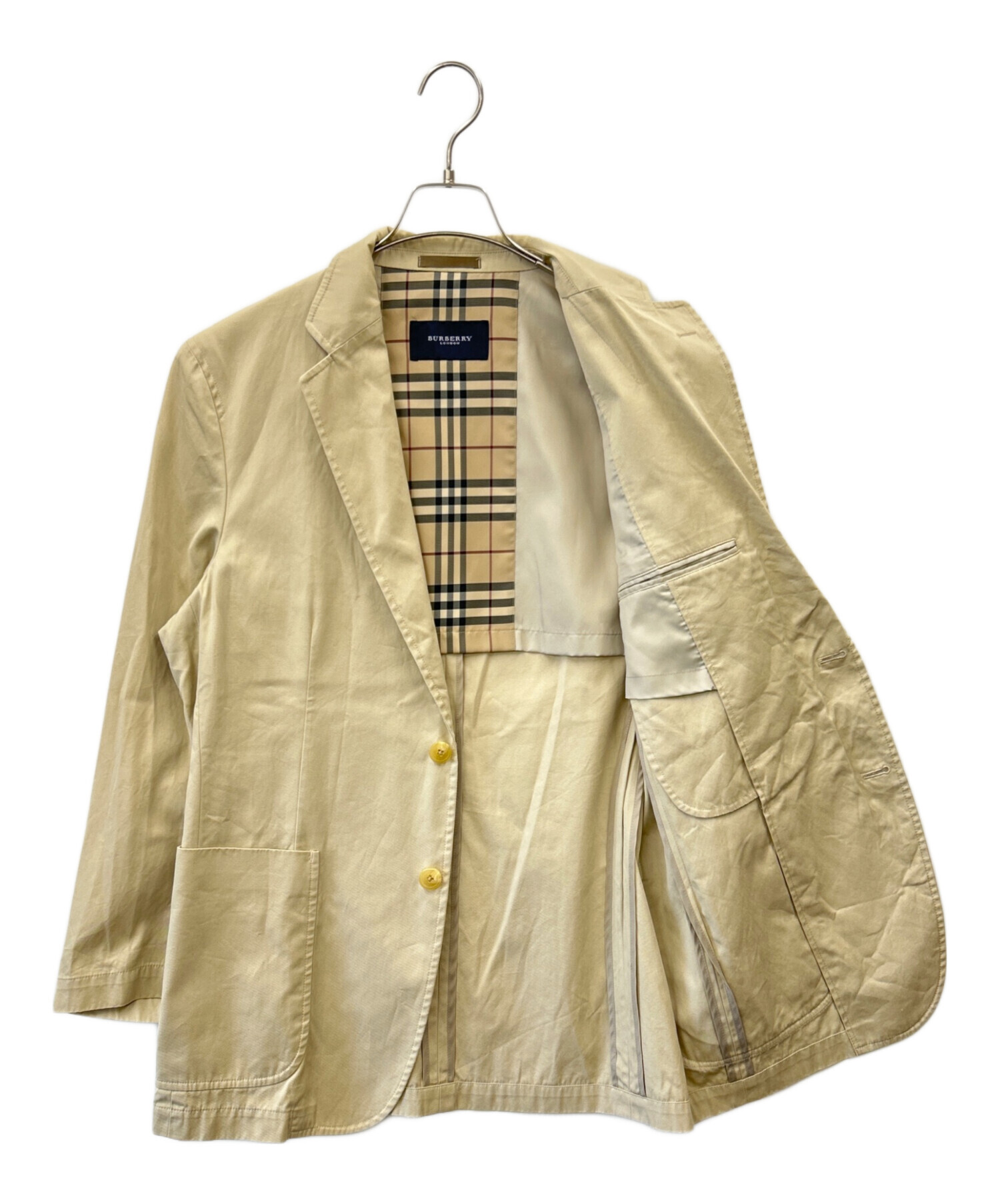 バーバリーロンドン シルク麻 テーラードジャケット BB5 ベージュ 中古・古着通販】BURBERRY LONDON (バーバリーロンドン) BURBERRY