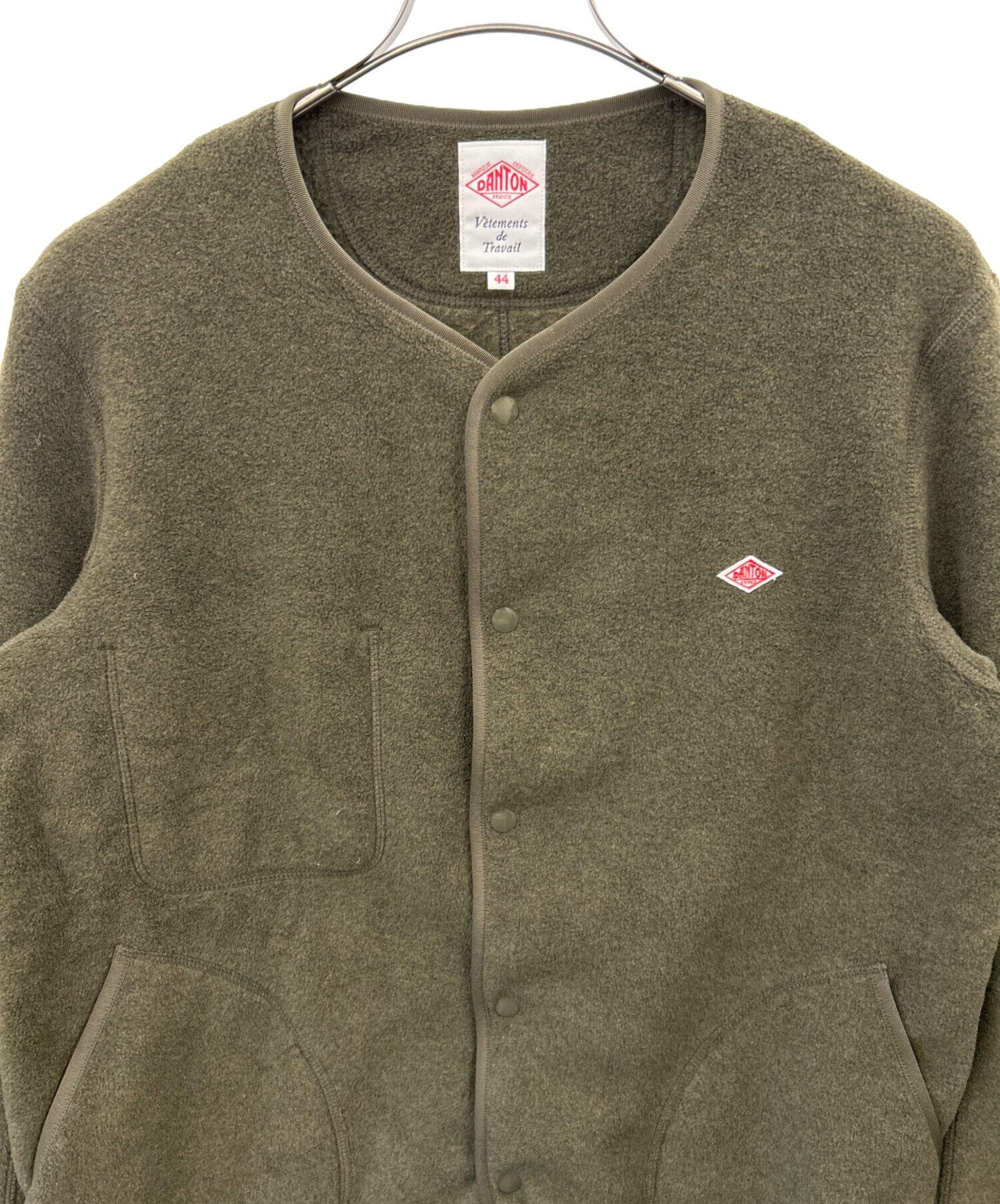 中古・古着通販】DANTON (ダントン) DANTON FLEECE COLLARLESS JACKET