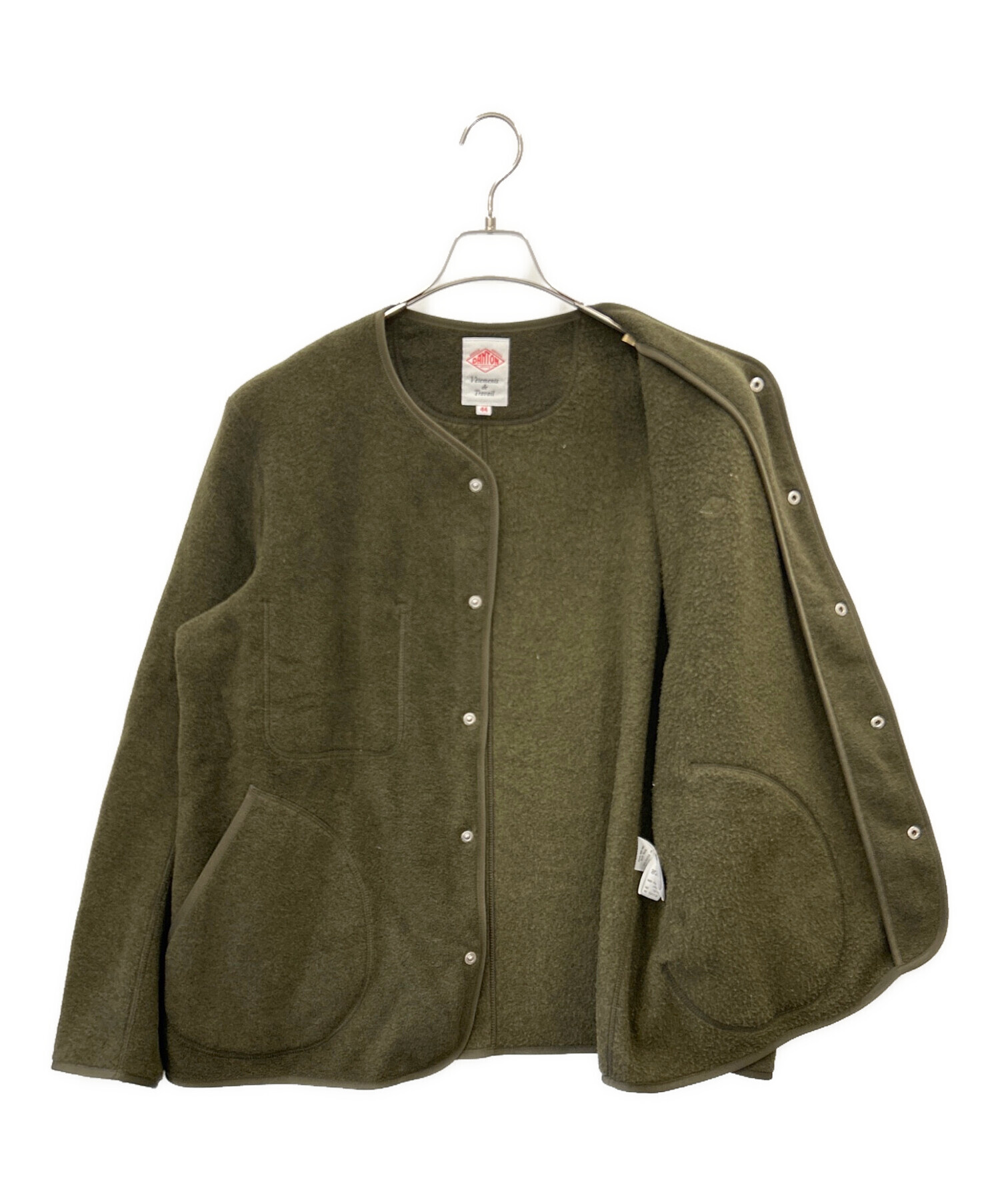 中古・古着通販】DANTON (ダントン) DANTON FLEECE COLLARLESS JACKET