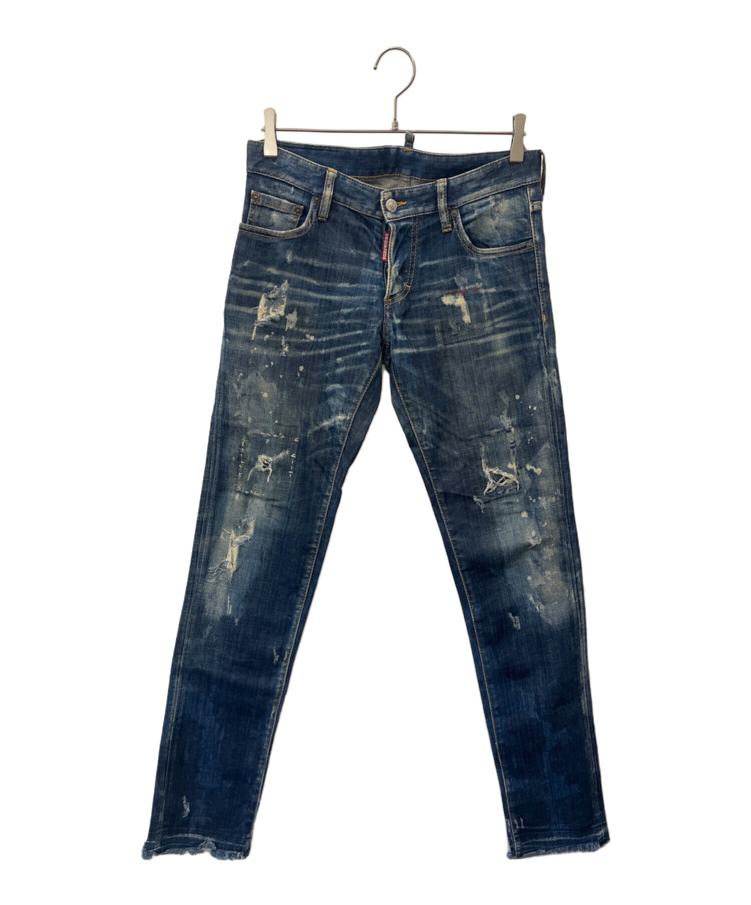 B2192P　▲DSQUARED2 ディースクエアード▲　ダメージ加工 バイカー デニムパンツ 46 / Tidy Biker Jeans S74LB0438 春～秋 rb TIDY BIKERディースクエアードDSQUARED2バイカーデニムS74LB1179 (D