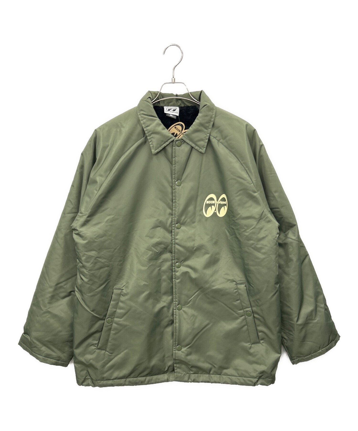 美品 ムーンアイズ コーチジャケット ナイロンジャケット ファイヤーパターン 美品 ムーンアイズ コーチジャケット ナイロンジャケット ファイヤー