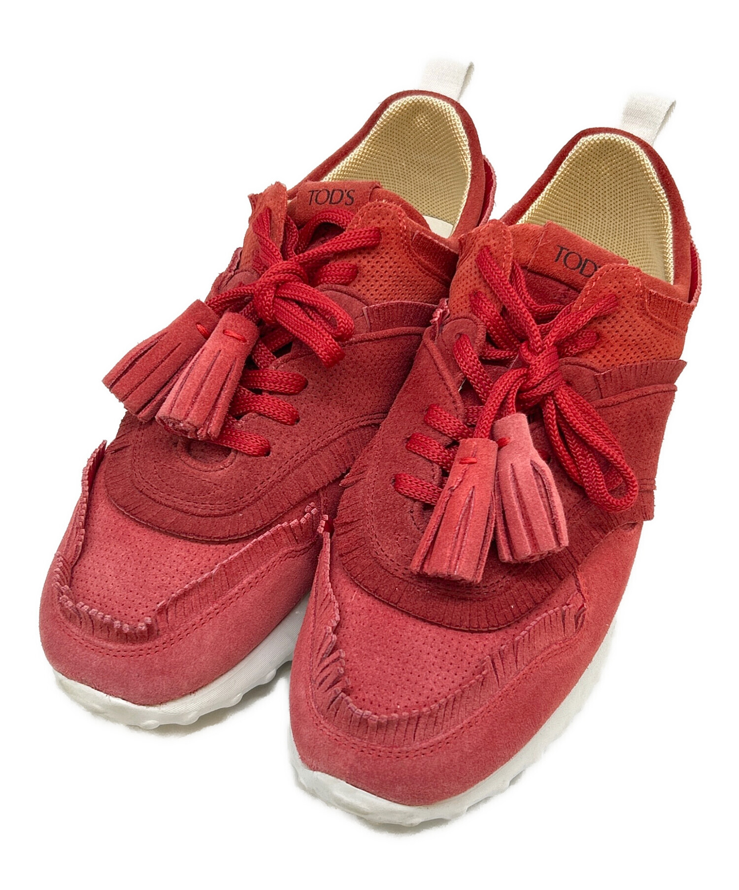 中古・古着通販】TOD'S (トッズ) TOD'S フリンジスニーカー レッド