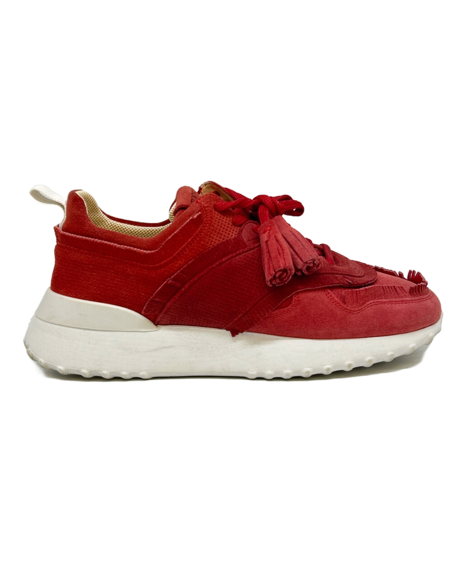 中古・古着通販】TOD'S (トッズ) TOD'S フリンジスニーカー レッド