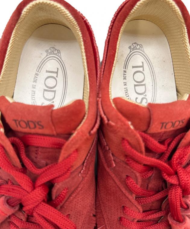 【未使用級】TOD’S トッズ スニーカー ボルドー 36 23cm 中古・古着通販】TOD'S (トッズ) TOD'S フリンジスニーカー レッド